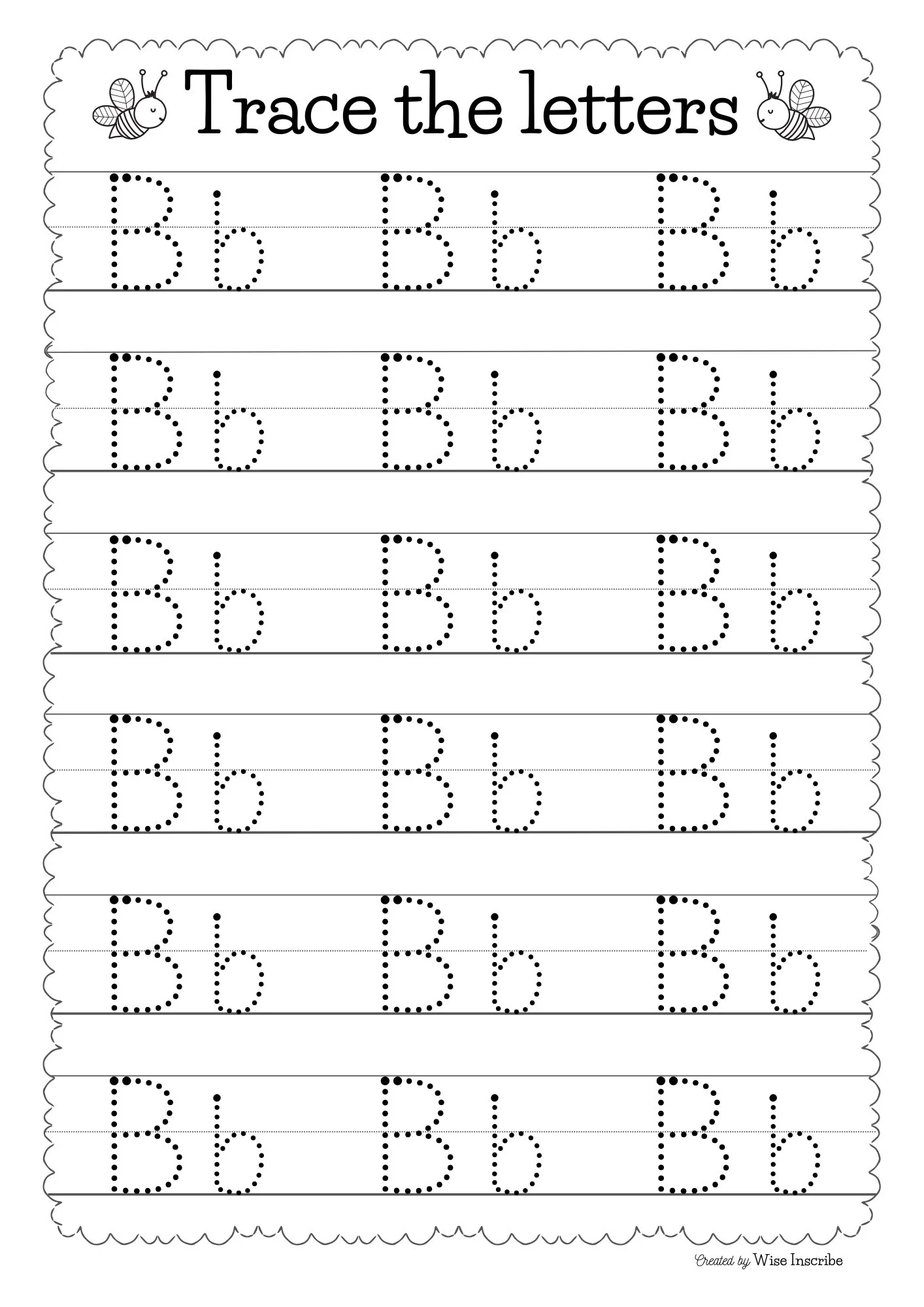 Alphabet Tracing Worksheets ABC Practice Preschool Resources 