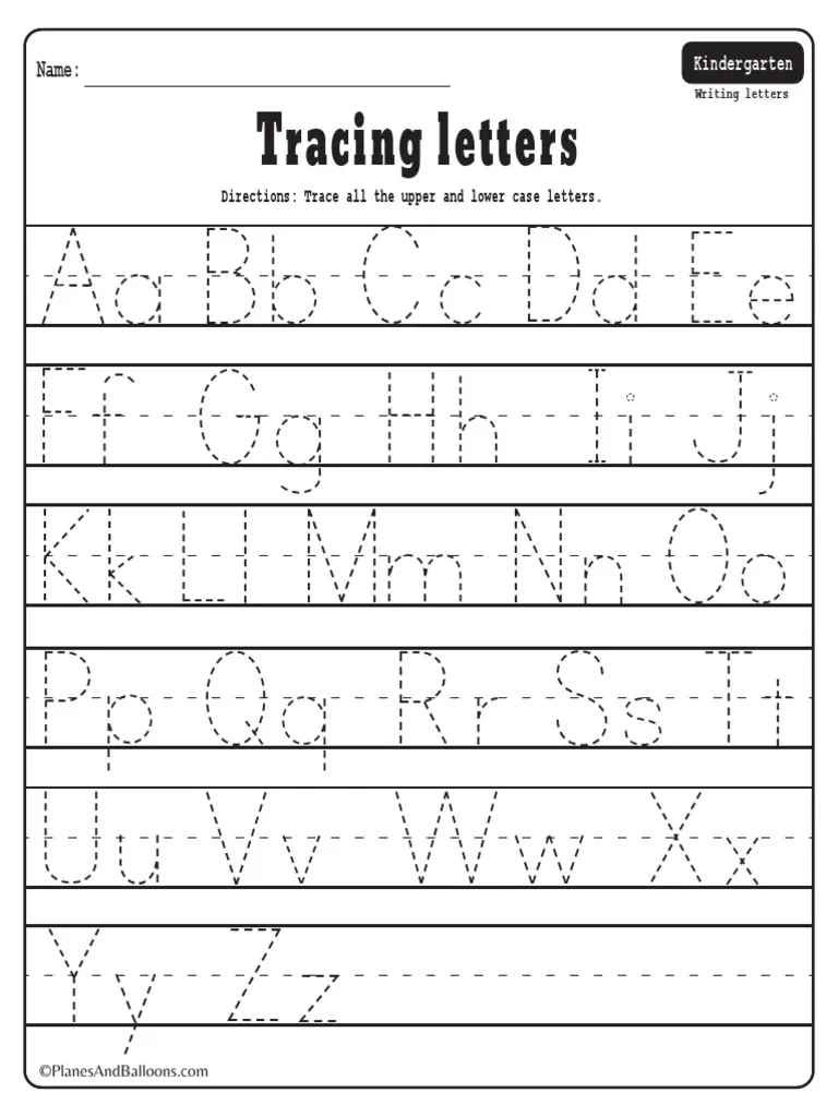 Kindergarten Letter Tracing Worksheets Pdf Kindergarten Letter Tracing Worksheets Pdf