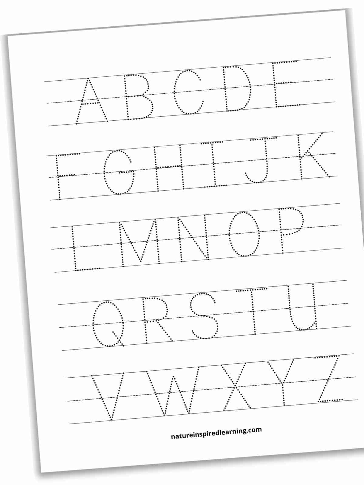 Tracing Worksheet A To Z