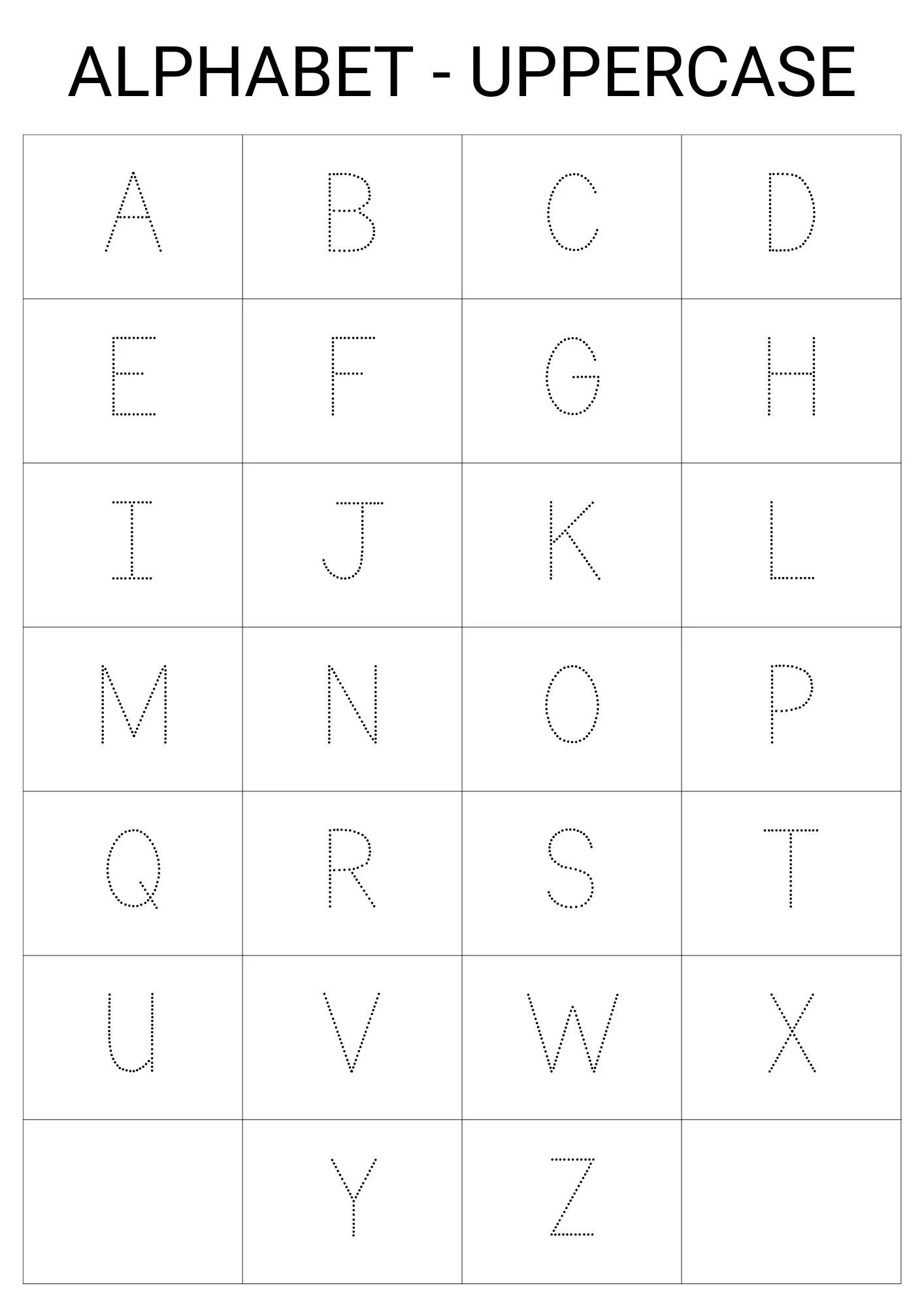 Alphabet Tracing Worksheets Uppercase amp Lowercase digital 