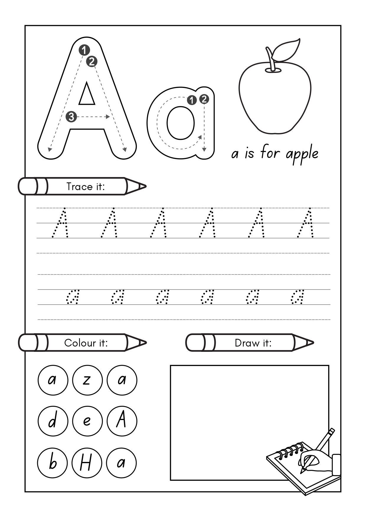 Tracing And Writing Worksheets