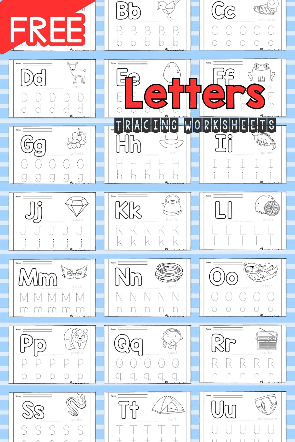 Free Printable Alphabet Tracing Book Pdf