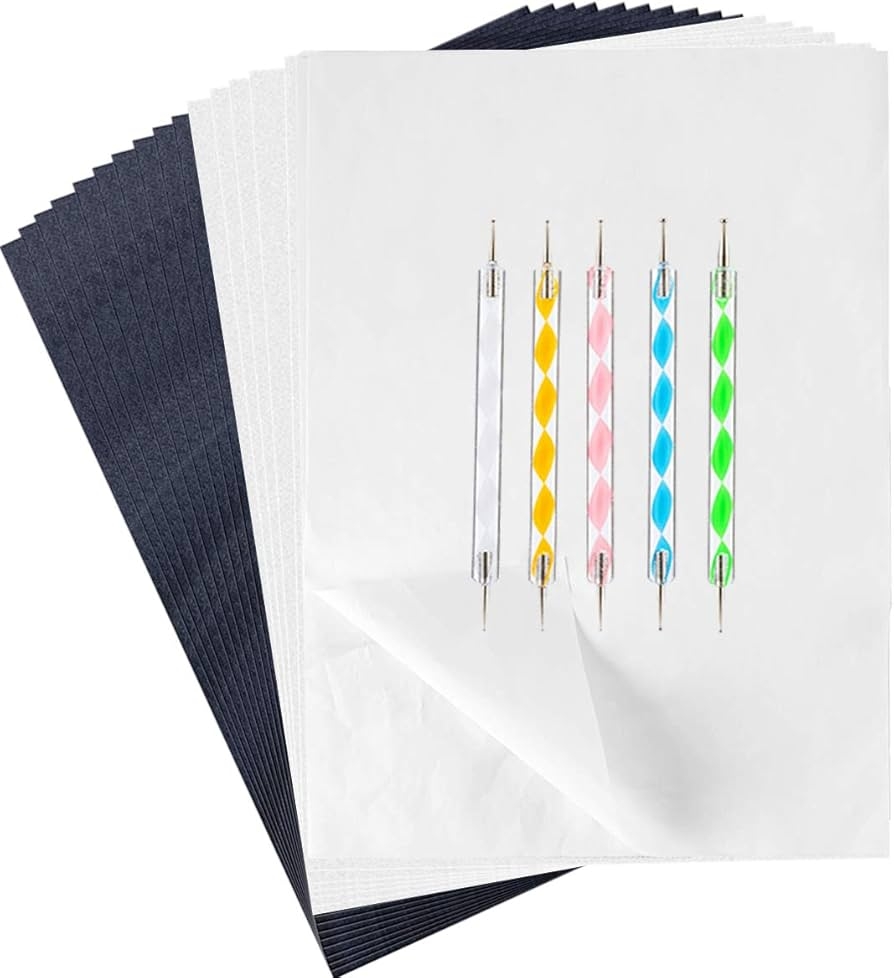 Amazon 150 Pieces Black White Carbon Transfer Paper Set 