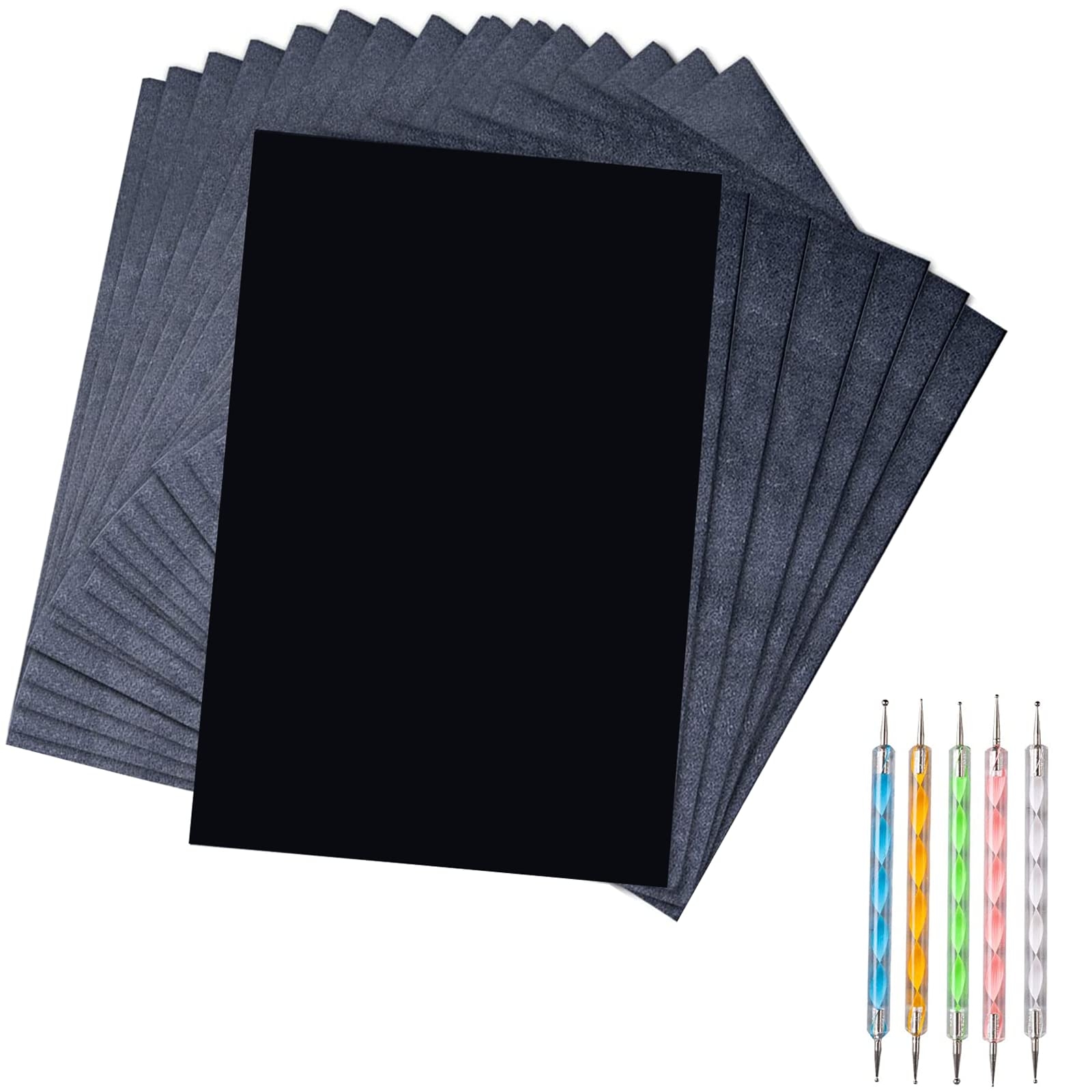 Amazon 50 Sheets Carbon Transfer Paper Black Graphite 8 3 Amazon 50 Sheets Carbon Transfer Paper Black Graphite 8 3
