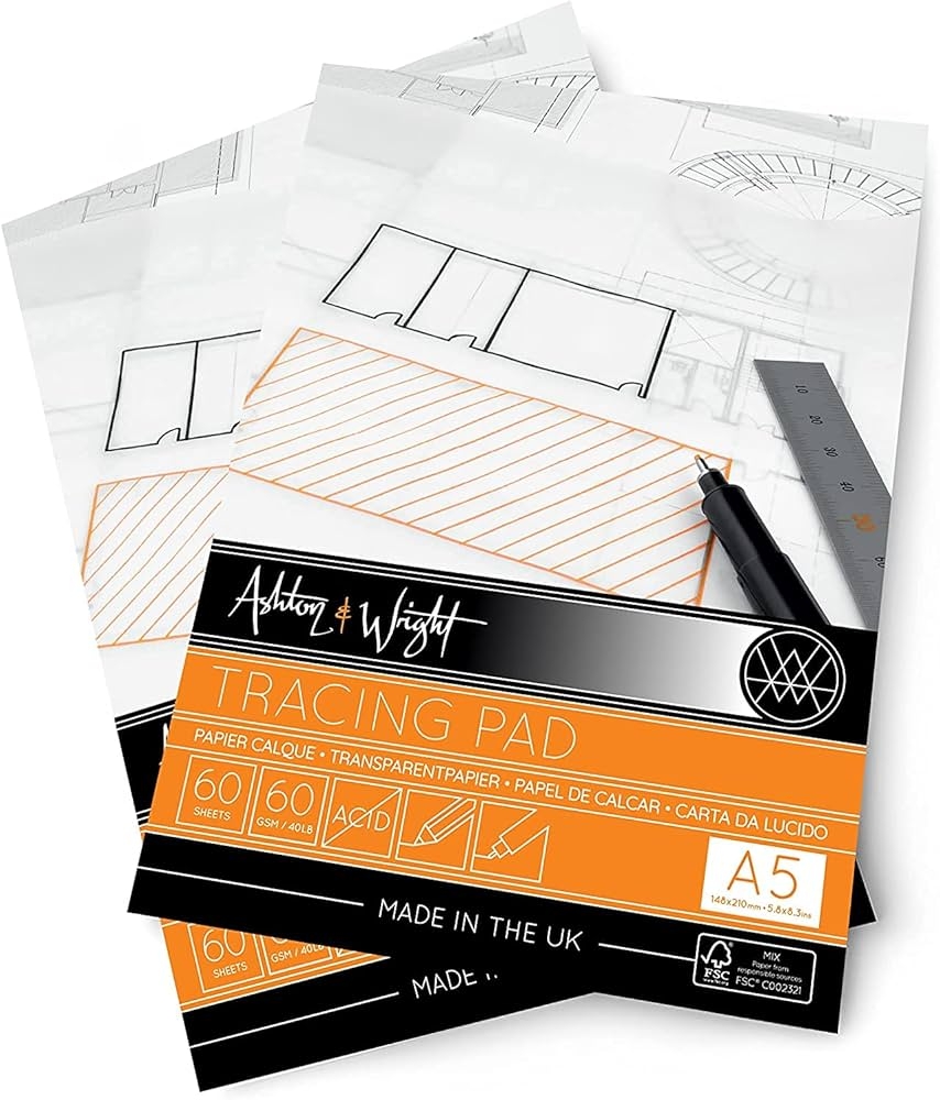 Amazon Ashton And Wright Tracing Paper Pad 80gsm Paper 
