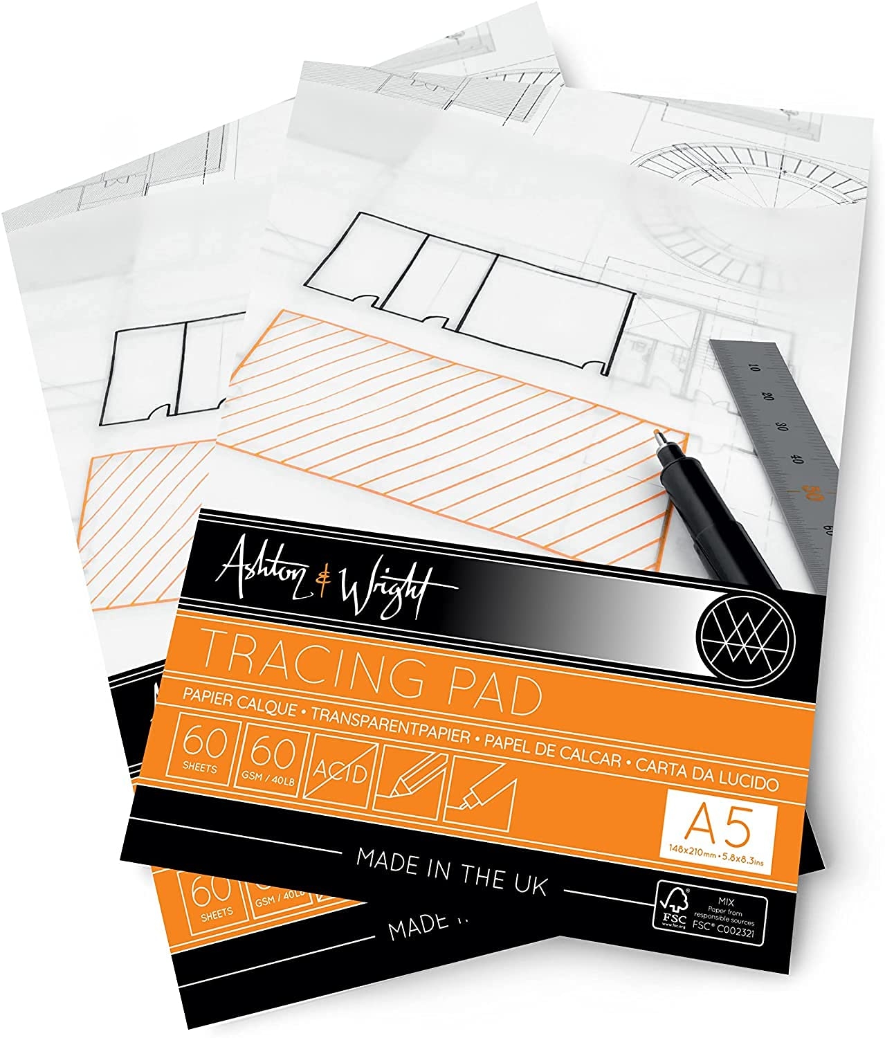 Amazon Ashton And Wright Tracing Paper Pad 80gsm Paper 