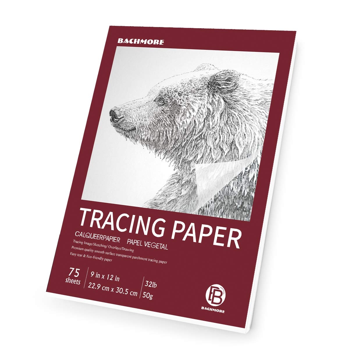 Amazon Bachmore 9 x12 Artist s Tracing Paper Pad 75 Sheets 