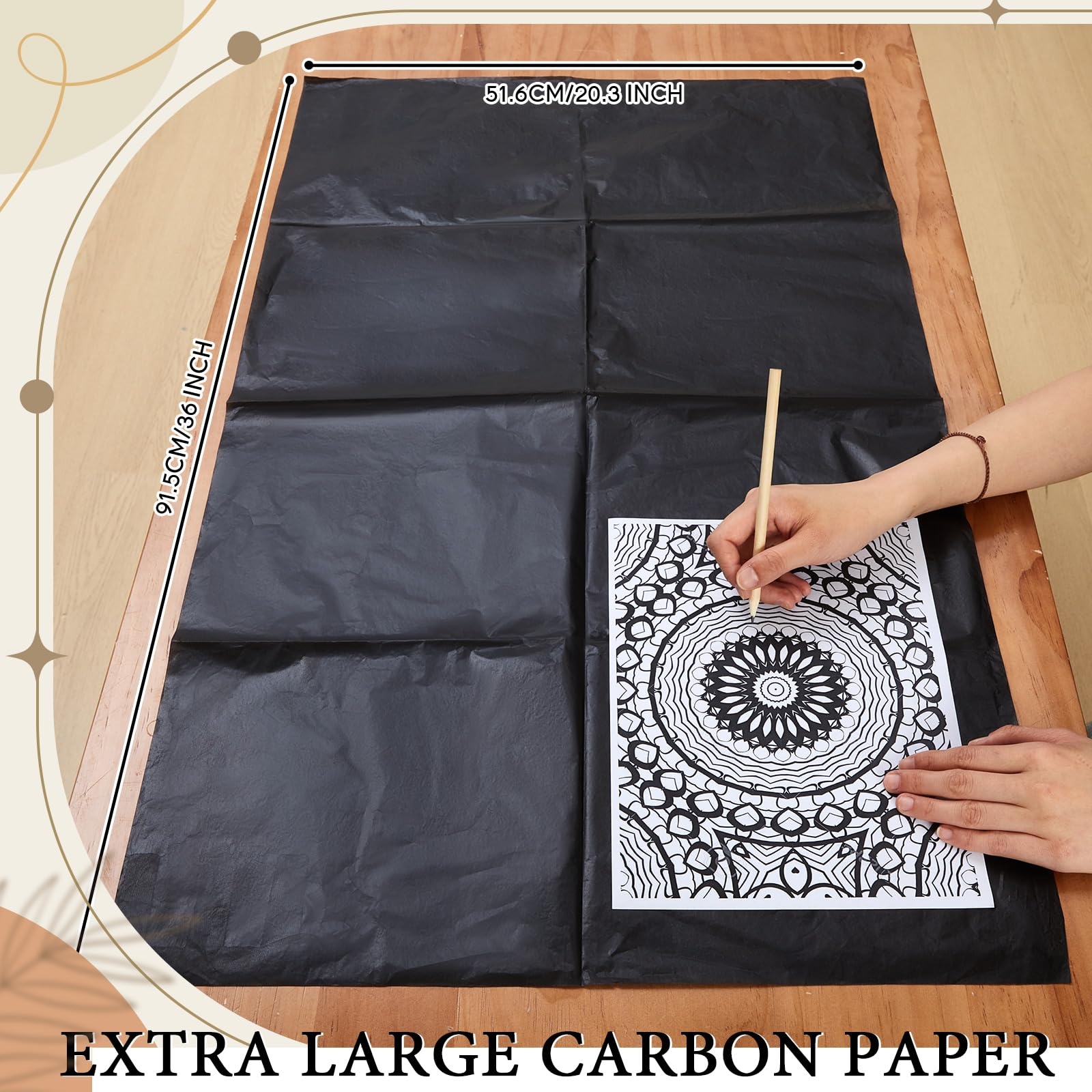 Amazon Dinifee 5 Sheets Large Carbon Paper For Tracing 20 3 X 