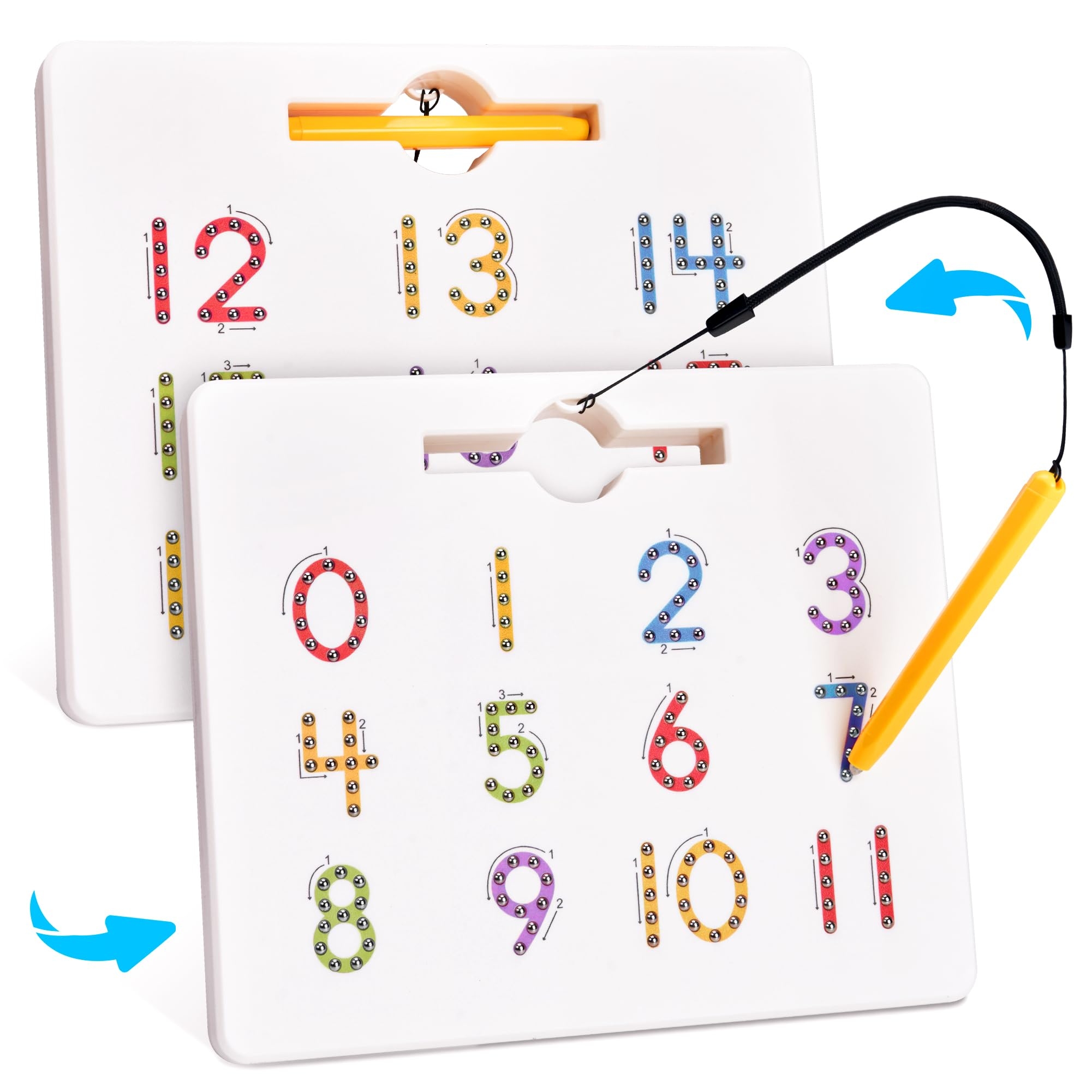 Amazon GAMENOTE Magnetic Number Tracing Board 2 In 1 Double 