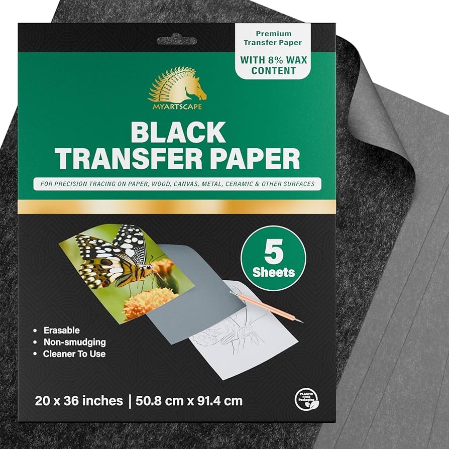 Amazon Graphite Transfer Paper 20 X 36 5 Sheets Waxed 