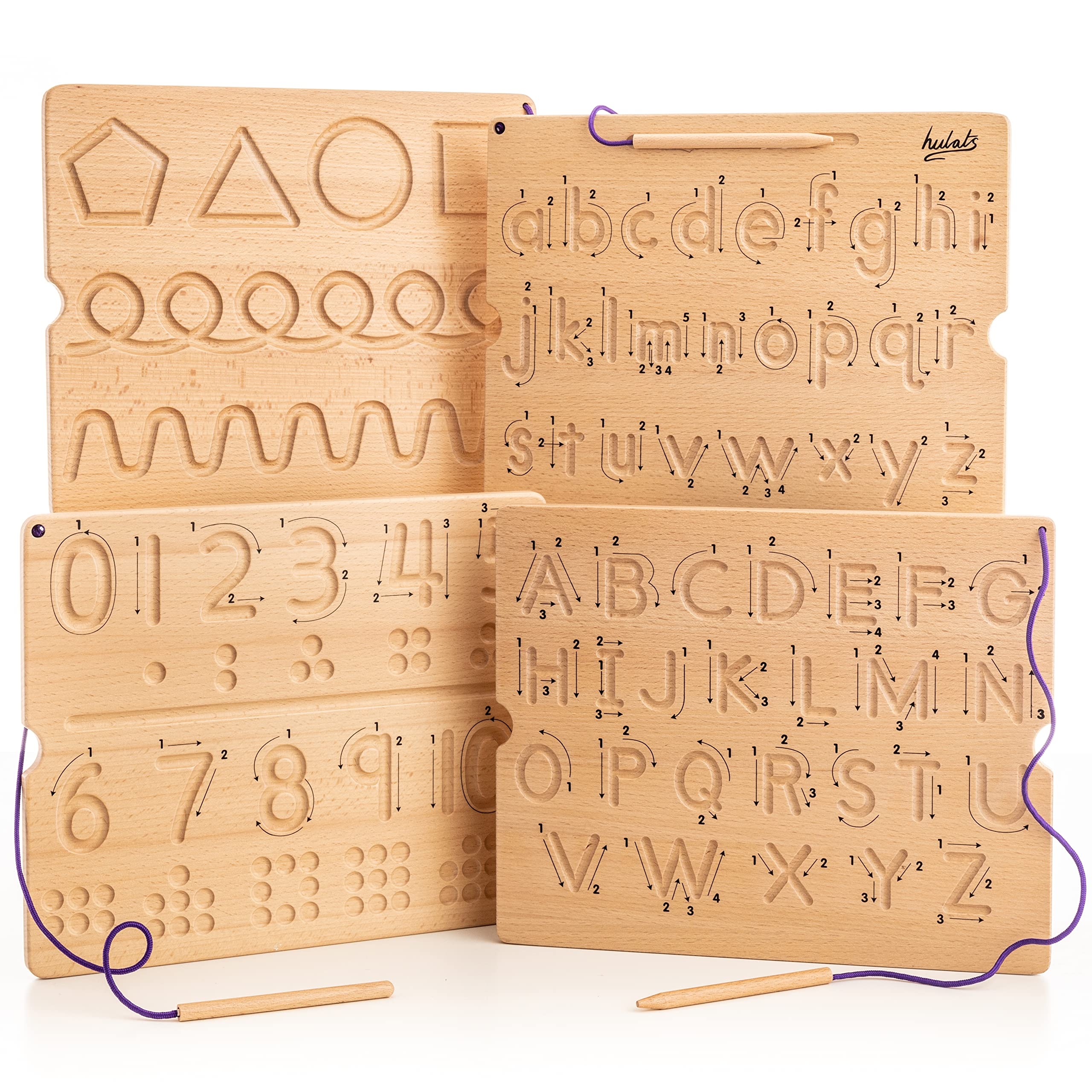 Amazon Hulats Learn To Write Number amp Letter Tracing Boards 