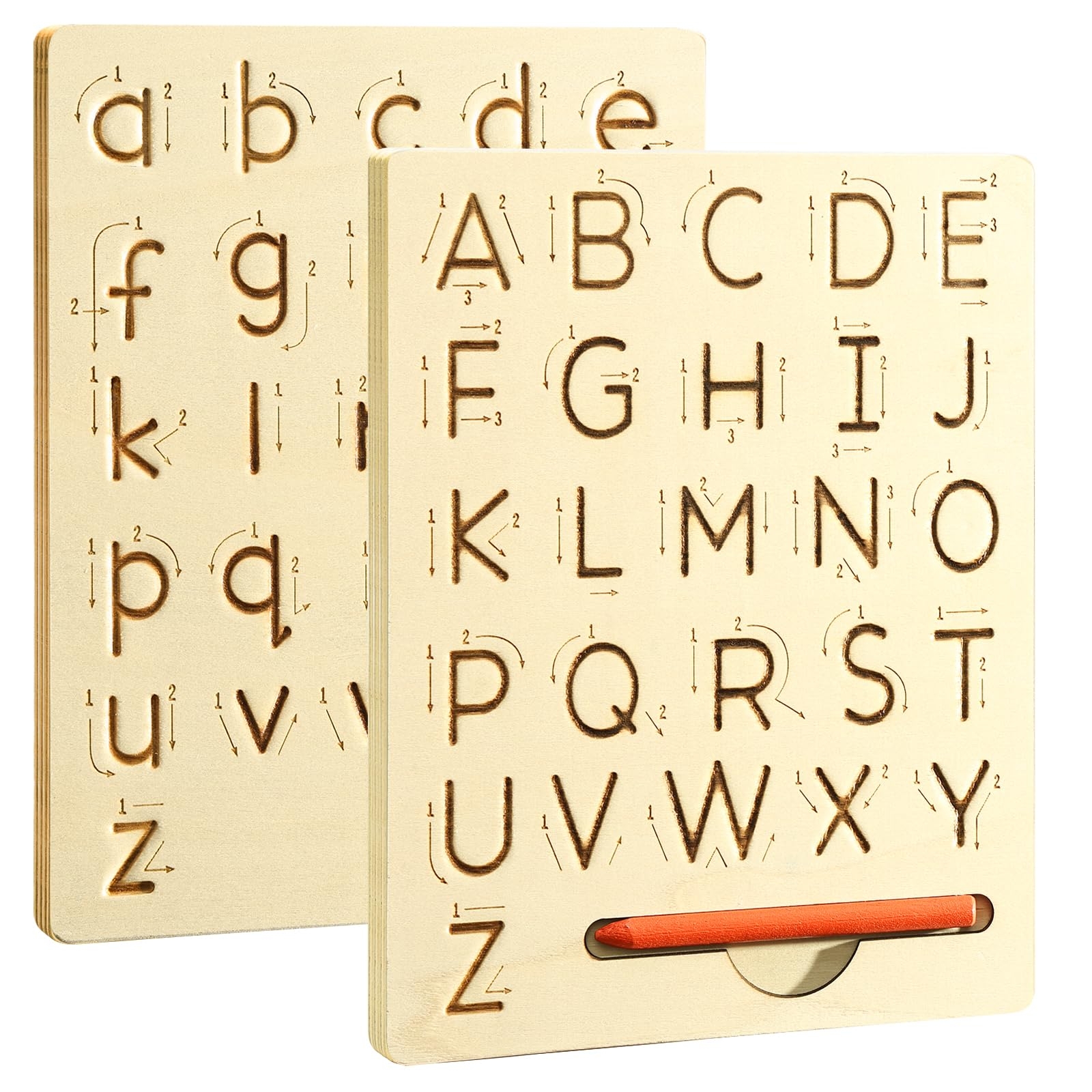Amazon Hzsshb Wooden Letters Practicing Board Reusable 