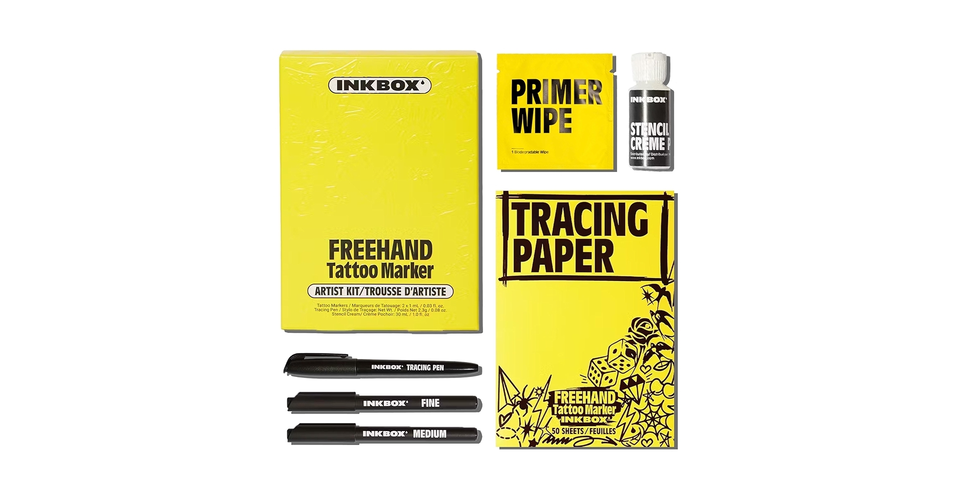 Amazon Inkbox Freehand Tattoo Marker Artist Kit Includes 2 