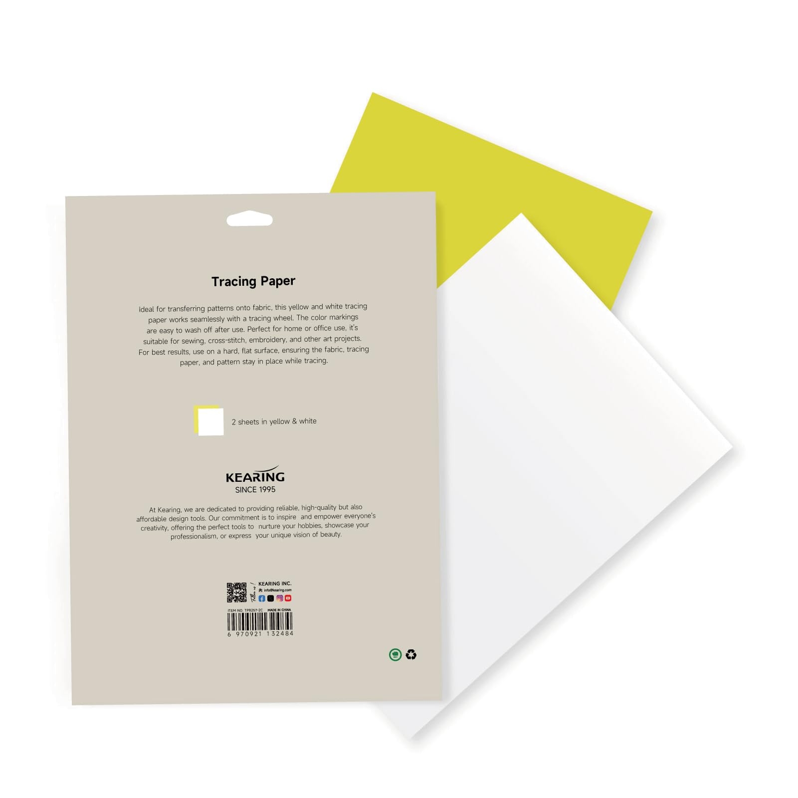 Amazon Kearing Dressmakers Tracing Paper Yellow White Large 