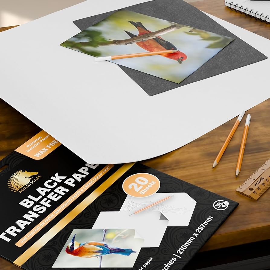 Amazon MyArtscape Graphite Transfer Paper 20 Black Sheets Amazon MyArtscape Graphite Transfer Paper 20 Black Sheets