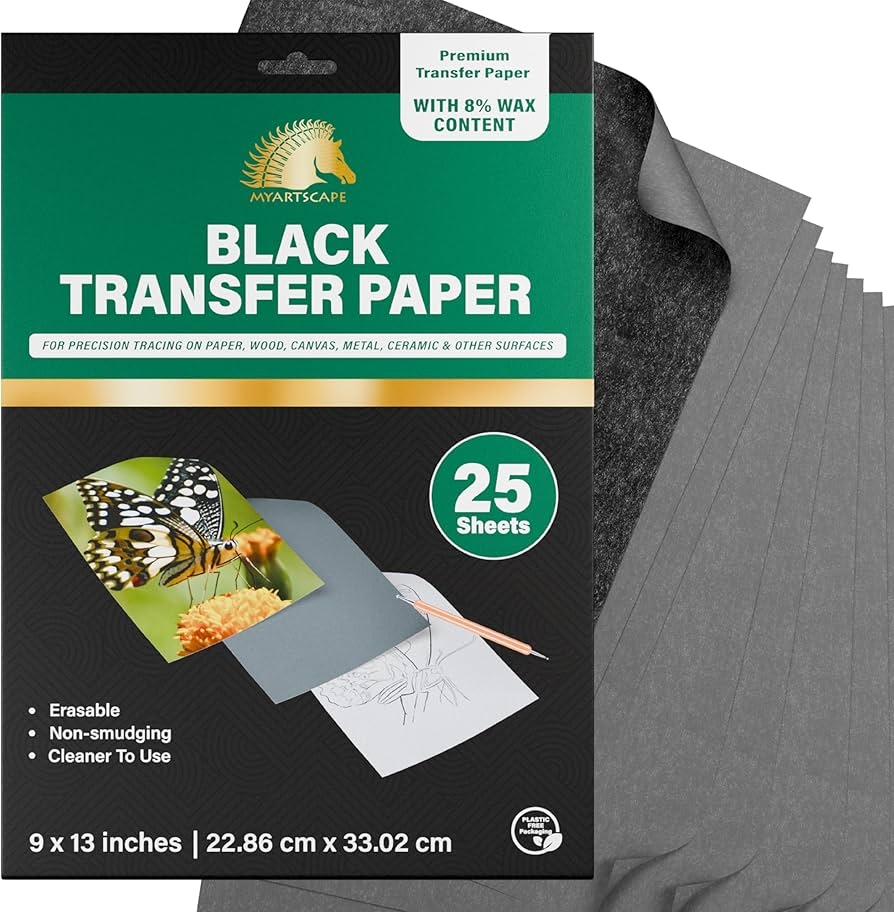 Amazon MyArtscape Graphite Transfer Paper 9 X 13 25 