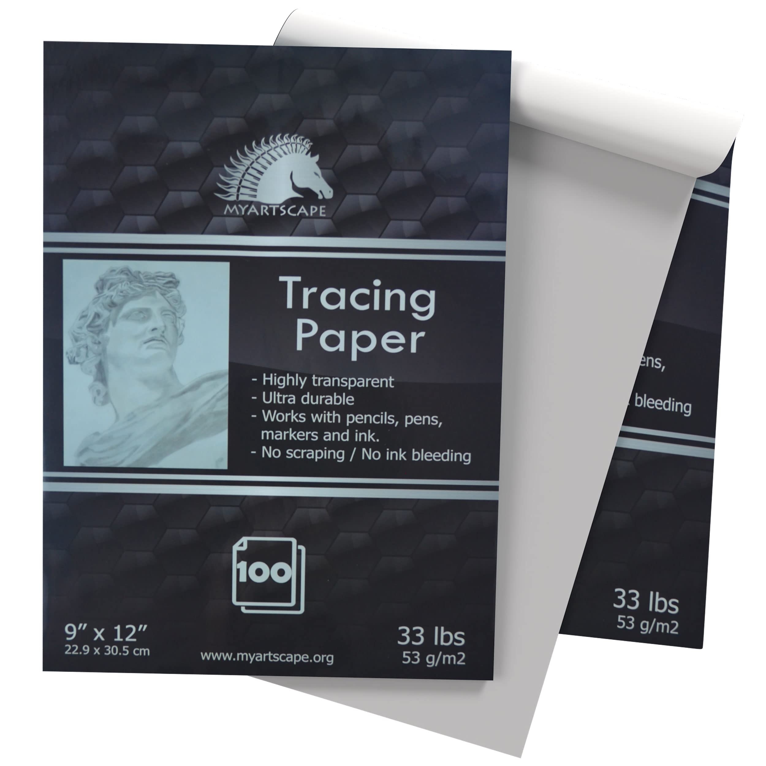 Amazon MyArtscape Tracing Paper Pad 33lb 9 X 12 100 