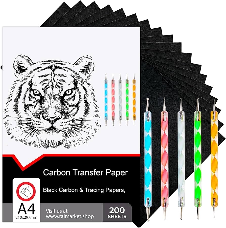 Amazon Raimarket 200 Sheets Black Carbon Paper For Tracing On 