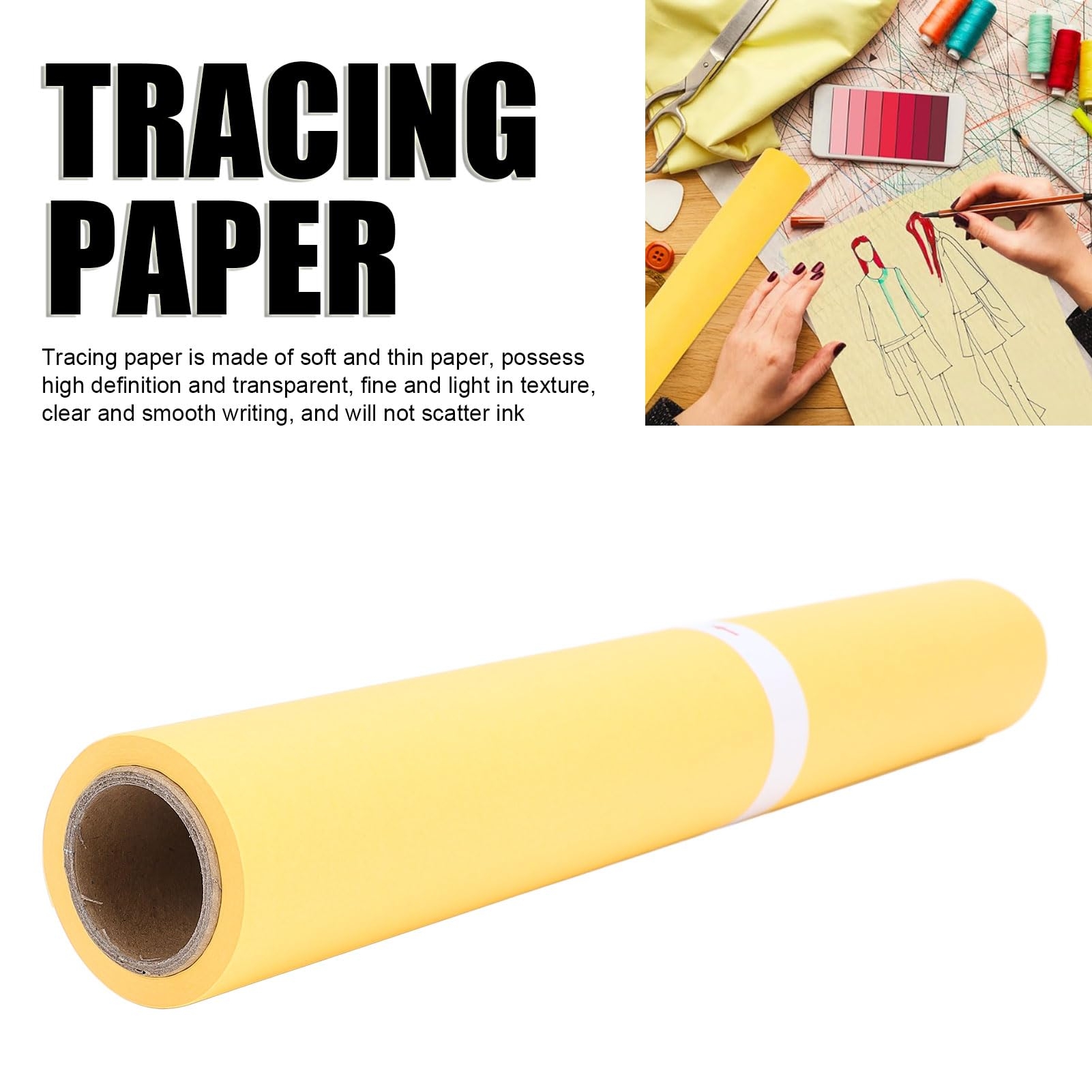 Amazon Roll Of Tracing Paper Original Translucent Yellow 