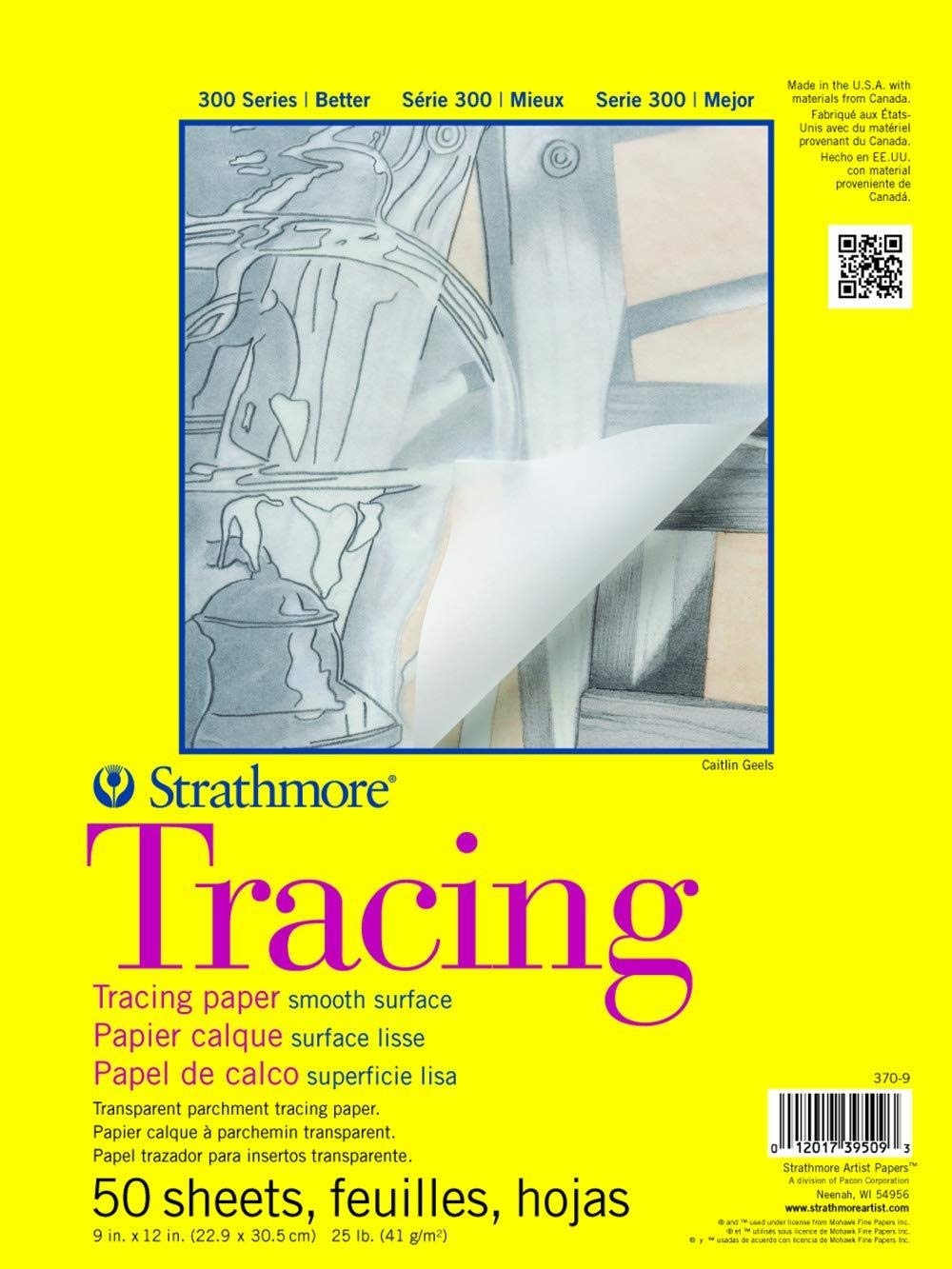 Amazon Strathmore 300 Series Tracing Paper Pad Tape Bound 