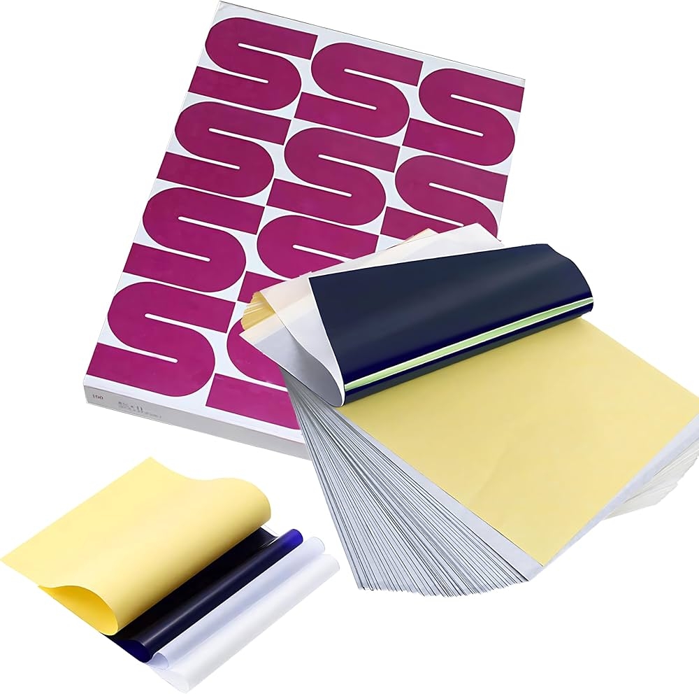Amazon Tattoo Transfer Paper Damsale 100 Sheets 4 Layer 