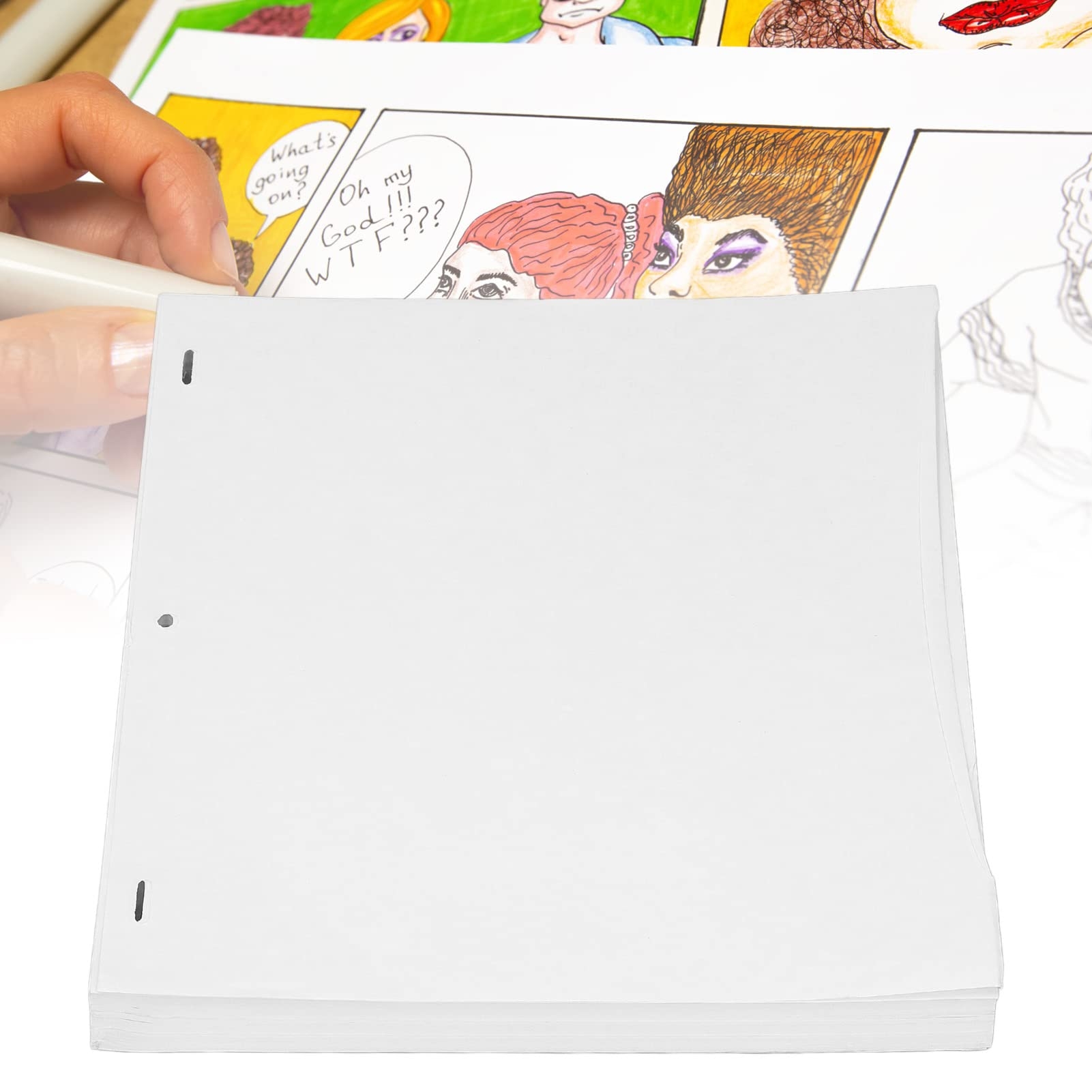 Amazon WGFOIP 200 Sheets Animation Paper Translucent Punched 
