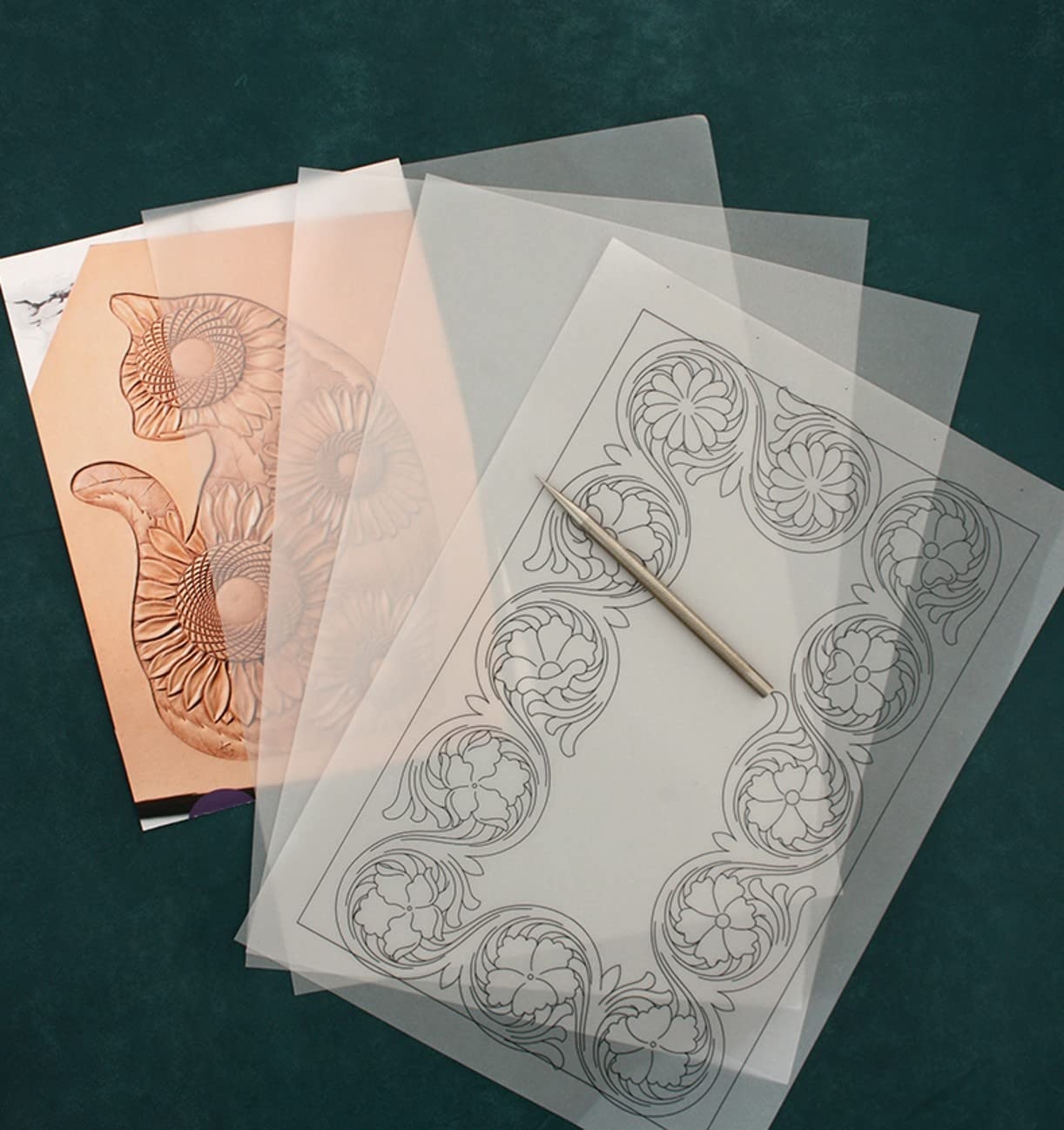 Amazon YJIUYUANQ A4 210X297mm Leather Craft Carve Corner 