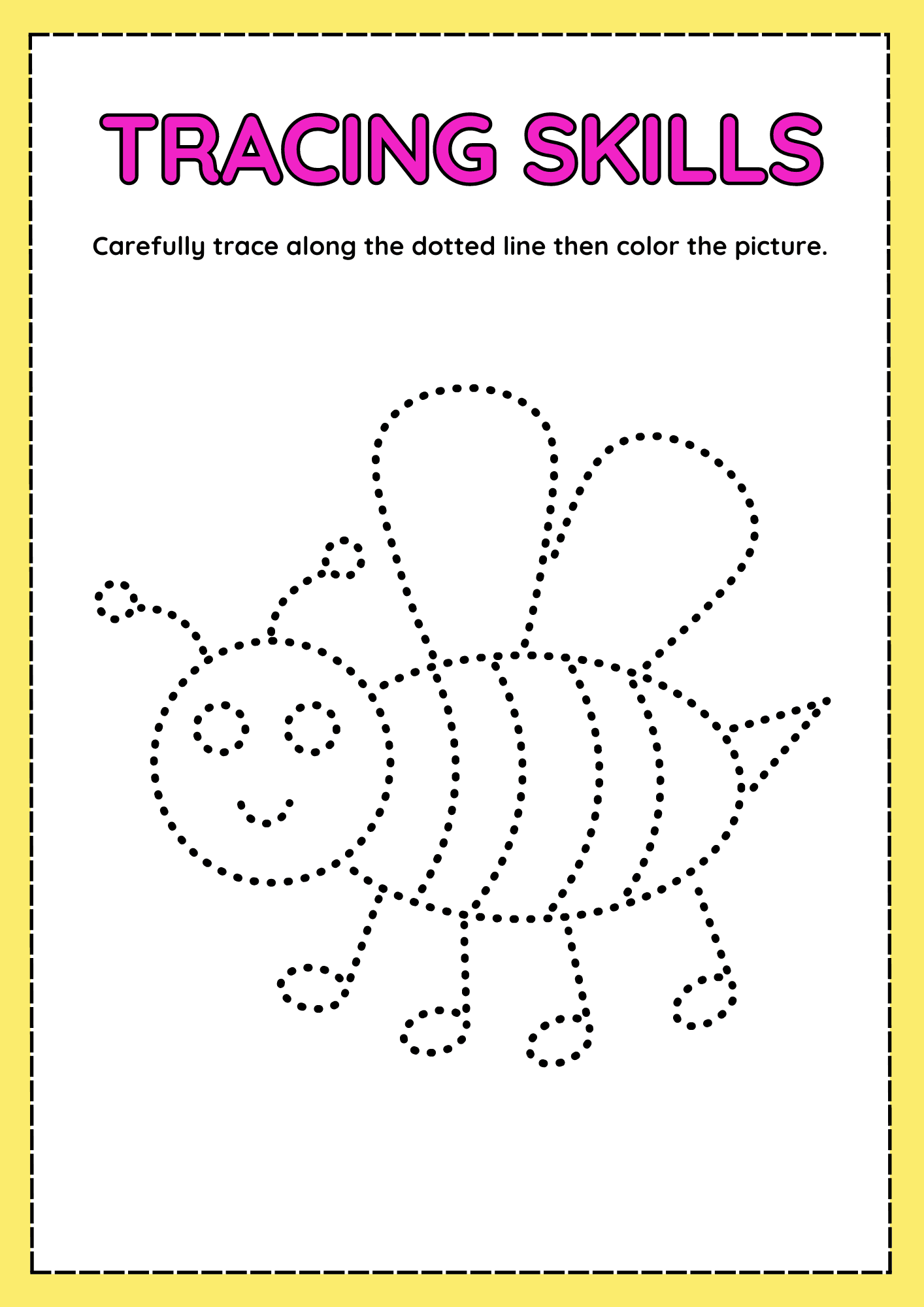 Animal Tracing Worksheet By Carmelarhee Raket PH