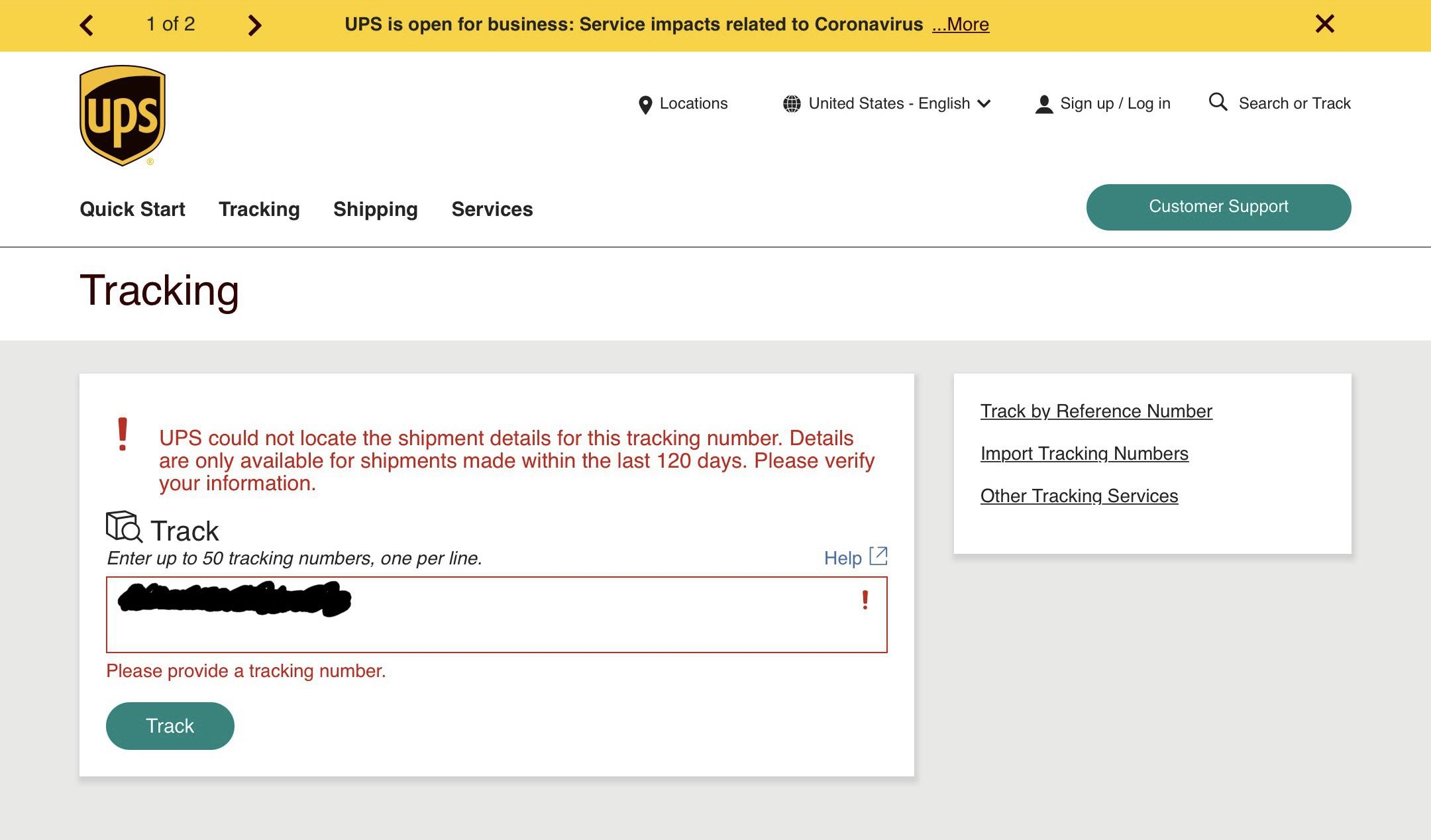 Anybody Else s Tracking Number Not Working It Has Been Like This 