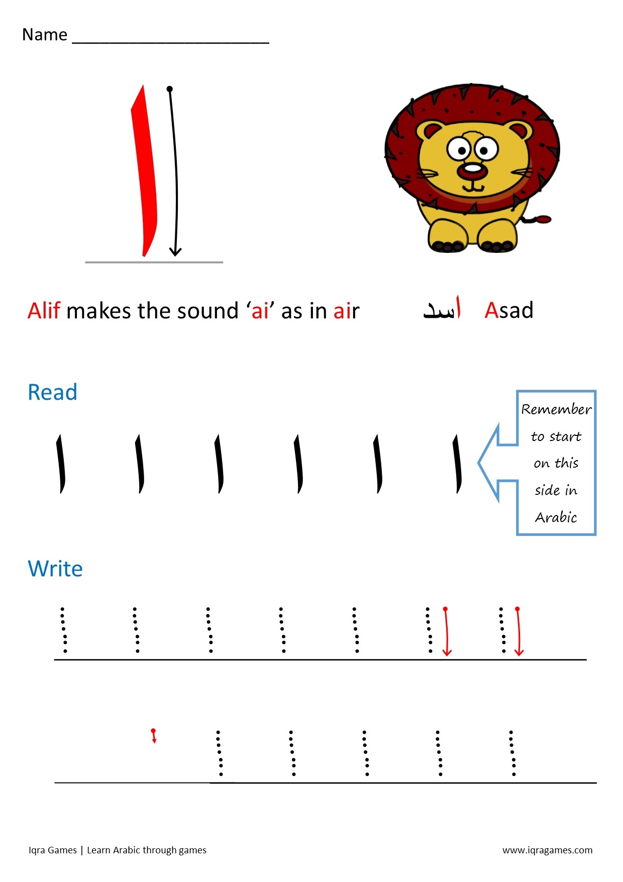 Arabic Letter Formation Iqra Games