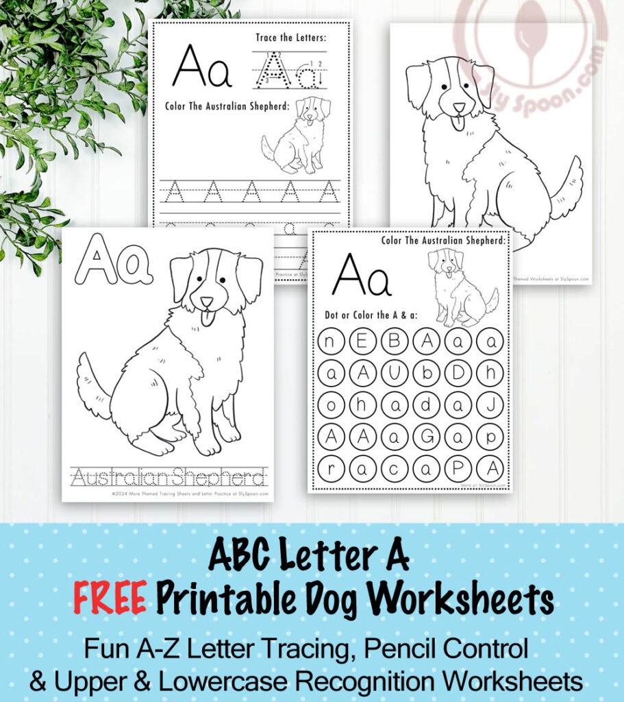 Dog Tracing Worksheet