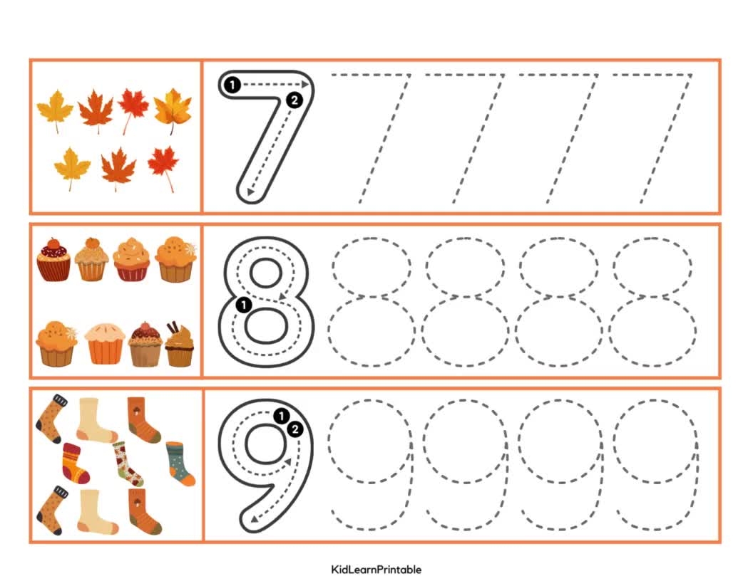 Autumn Number Tracing handwriting Practice writing Skills tracing Activiy fall Montessori Card fall Busy Book writing Skill learn The Number Autumn Number Tracing handwriting Practice writing Skills tracing Activiy fall Montessori Card fall Busy Book writing Skill learn The Number