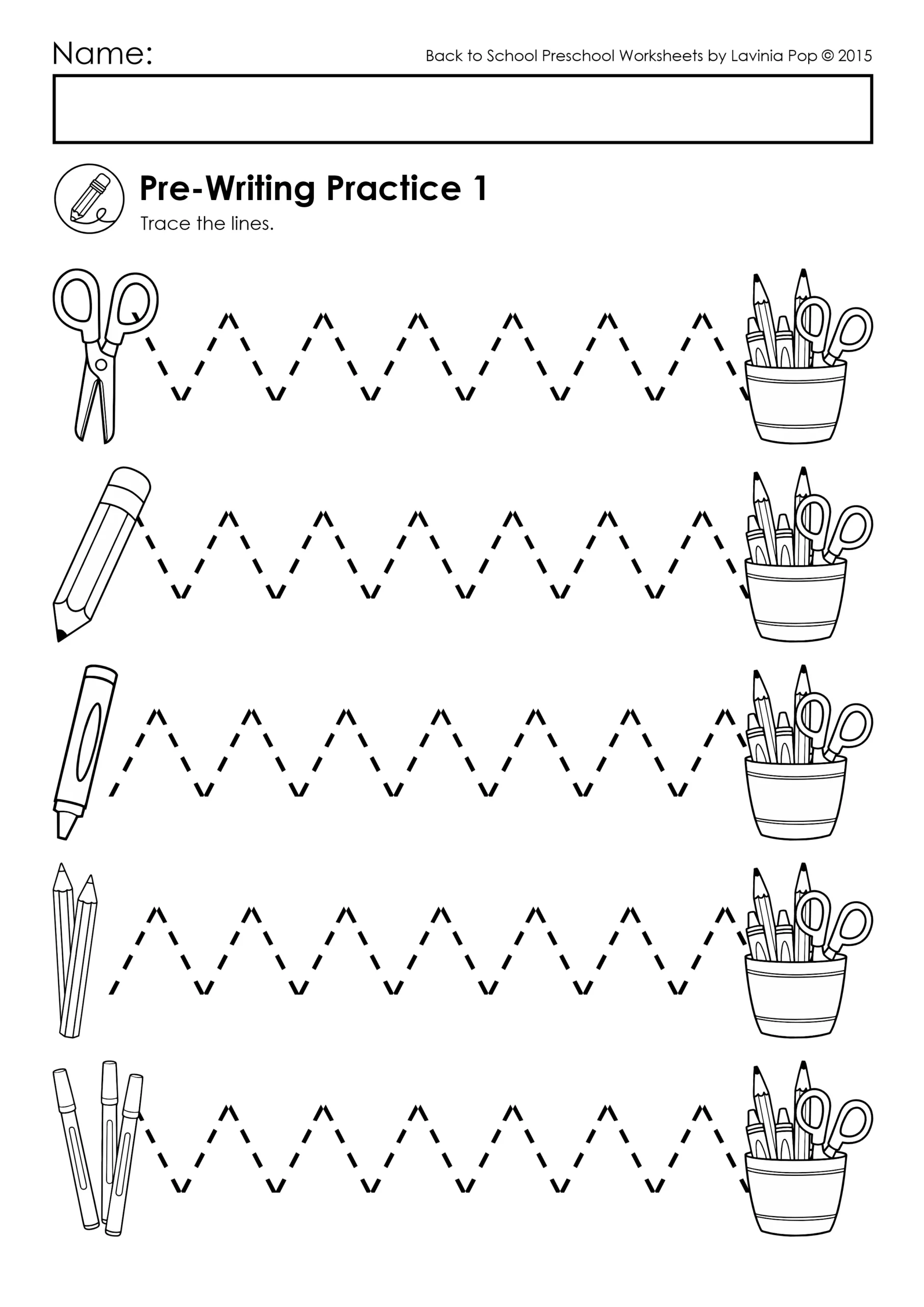 Back To School Preschool Worksheets And Activities No Prep