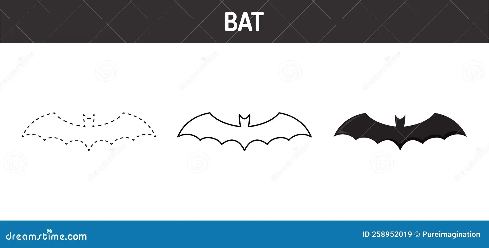 Bat Tracing Worksheet