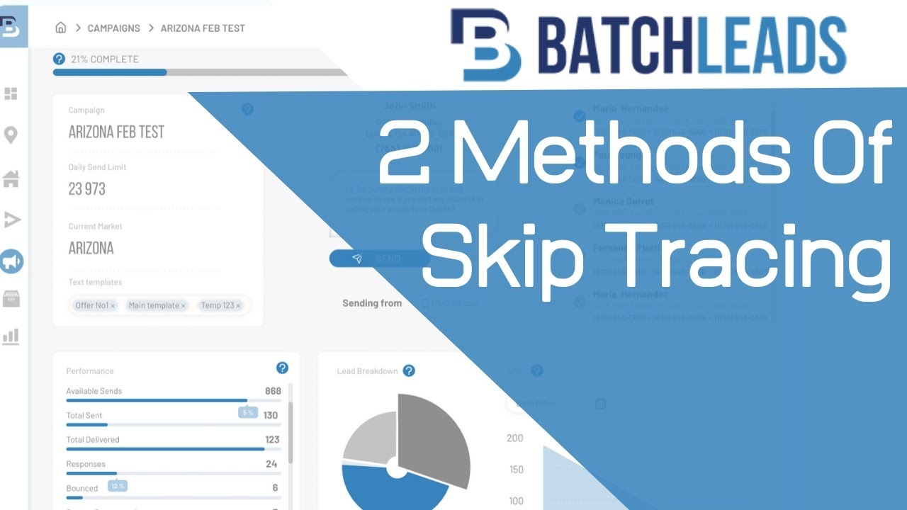 Batch Leads Tutorial How To Use Batch Leads The 2 Methods Of Skip Tracing