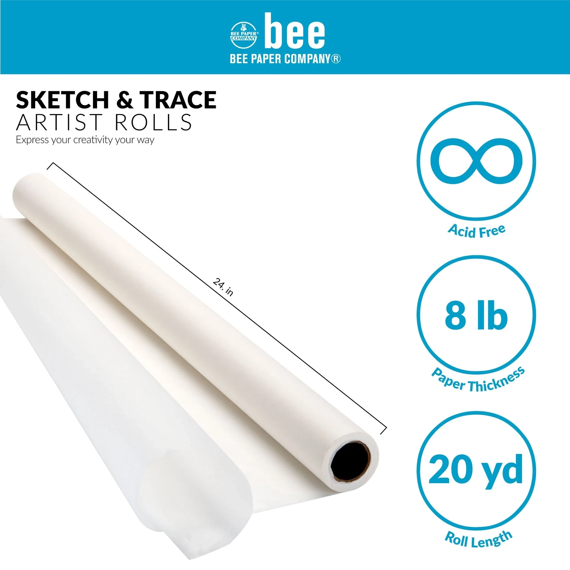 BEE 515 Series Sketch And Trace Paper White