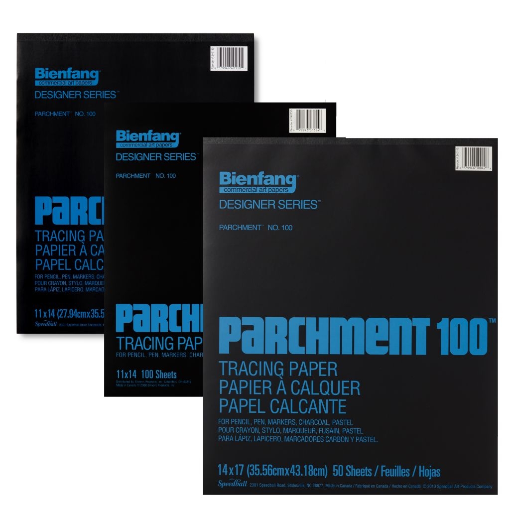 Bienfang Parchment 100 Tracing Paper Fine Tooth 40 GSM Pad Art 