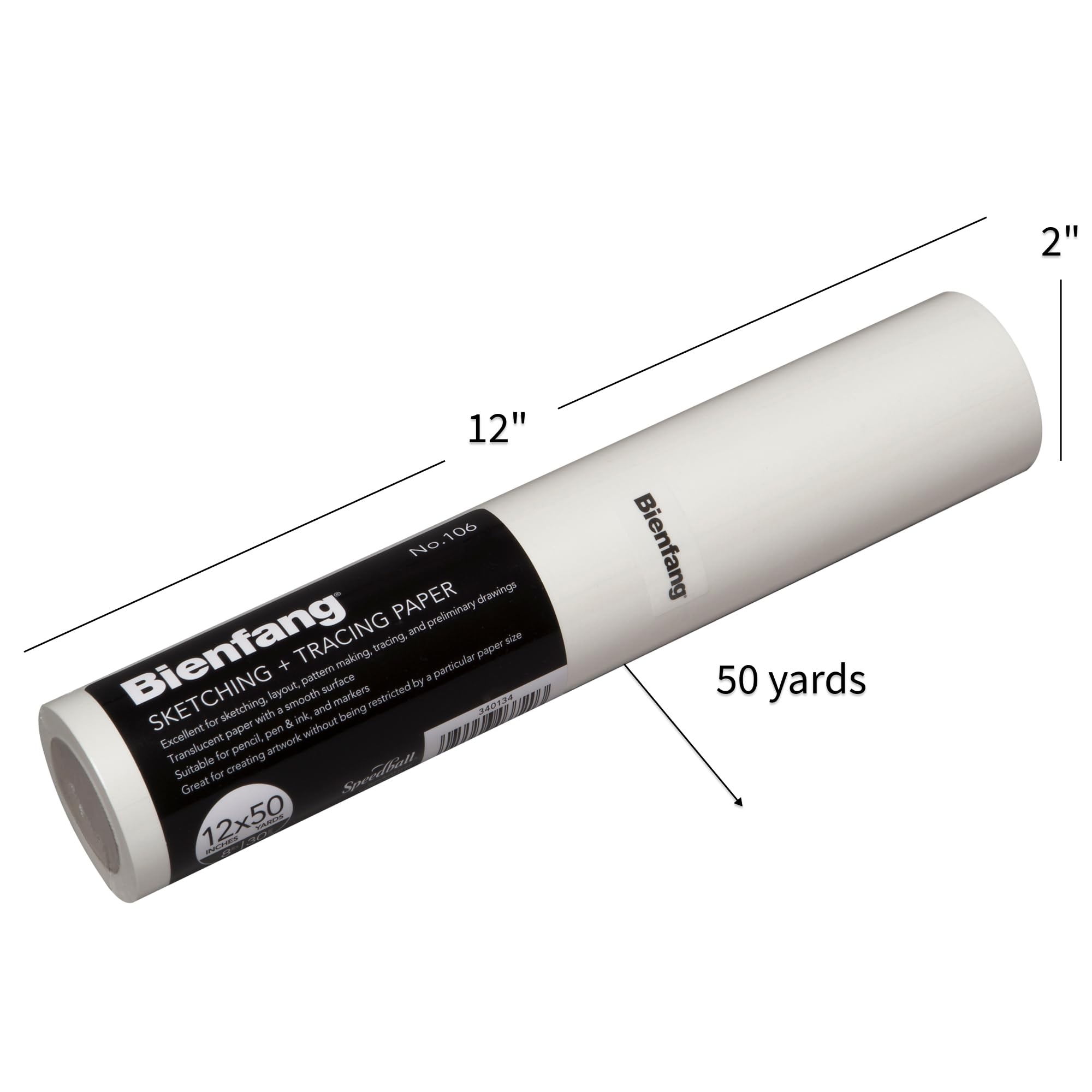 Bienfang Sketching amp Tracing Paper Roll White 12 Inches X 50 Yards For Drawing Trace Sketch Craft Sewing Pattern Amazon sg Office Products