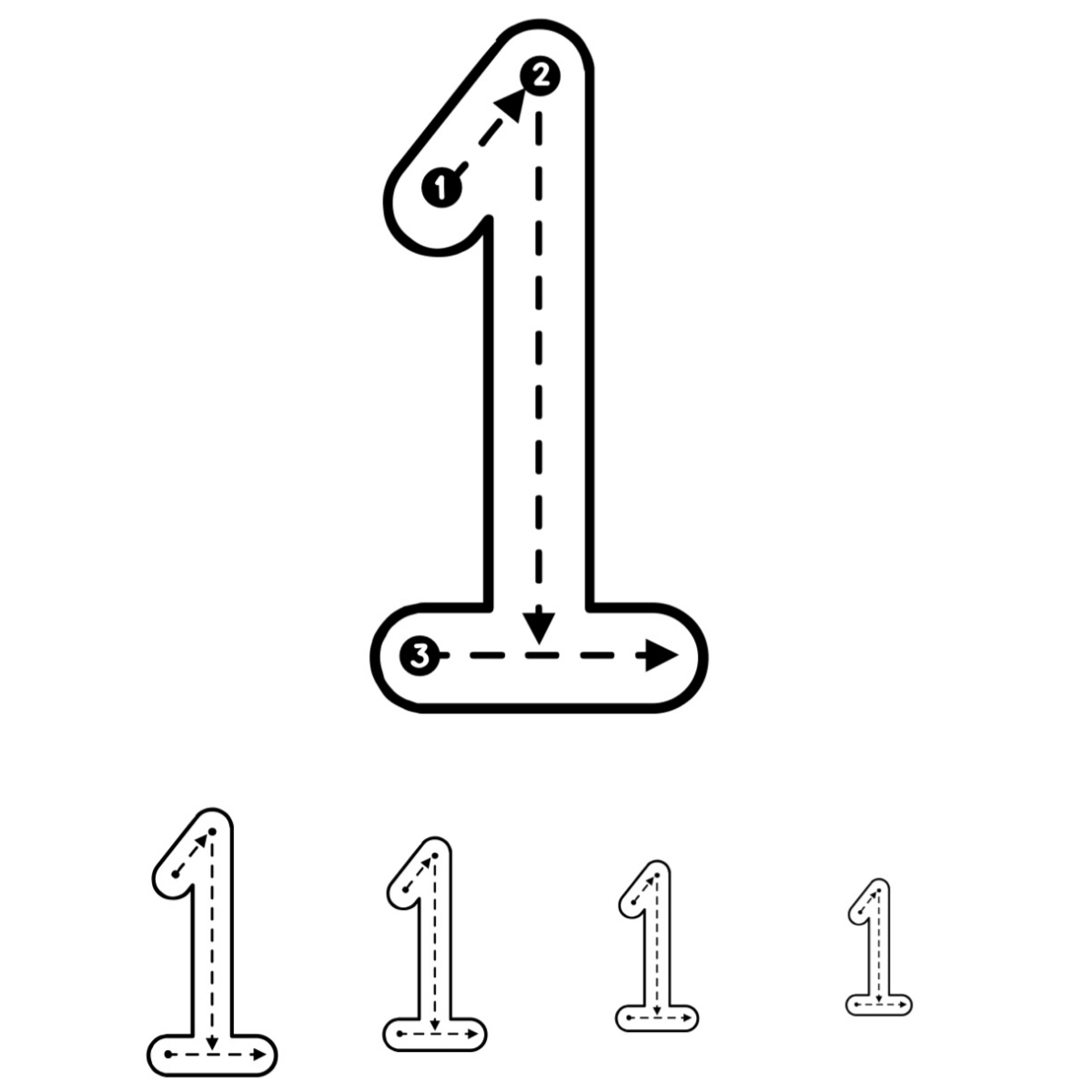 Big To Small Alphabet And Letters Tracing Book Kidzhon