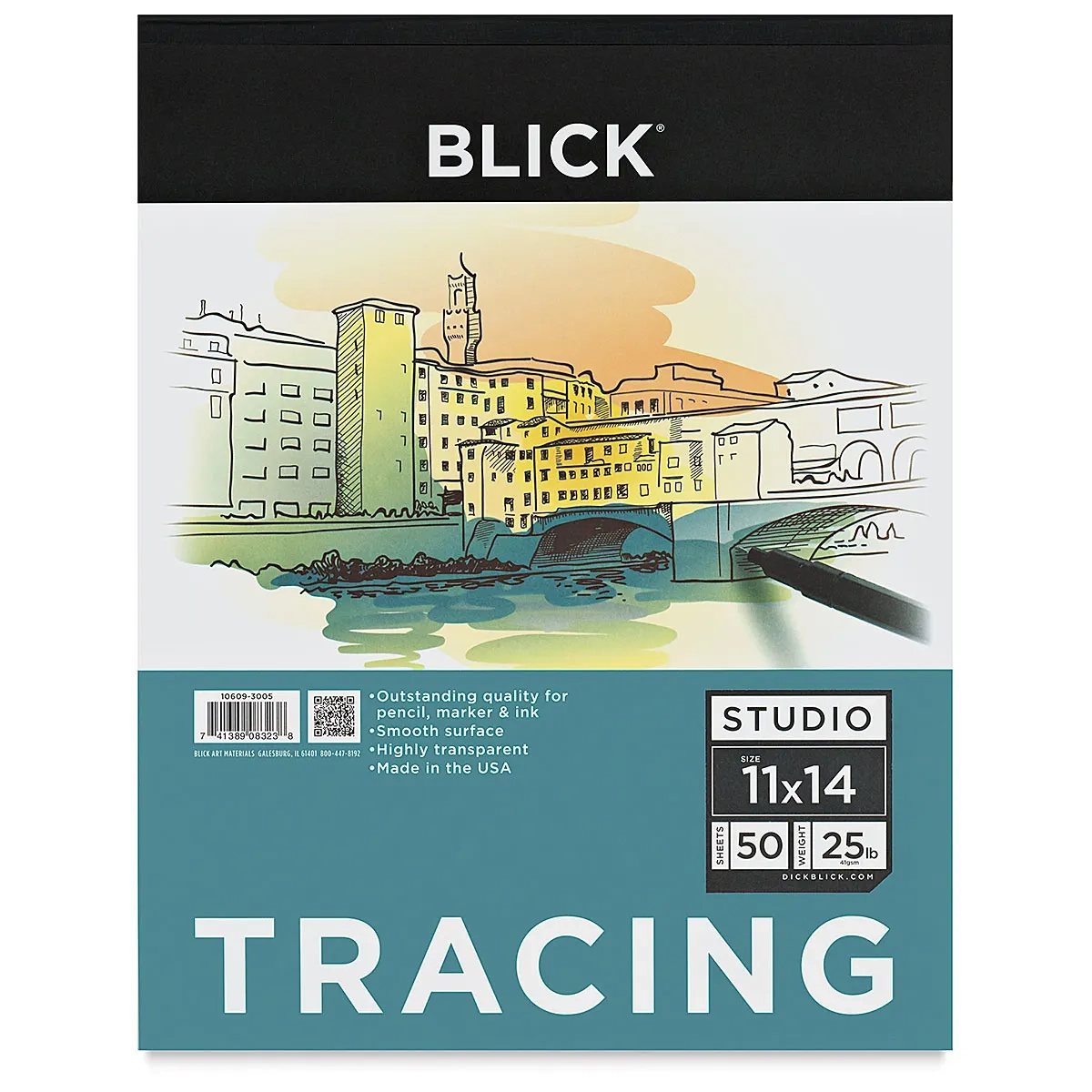 Blick Studio Tracing Paper Pad 11 X 14 50 Sheets Utrecht 