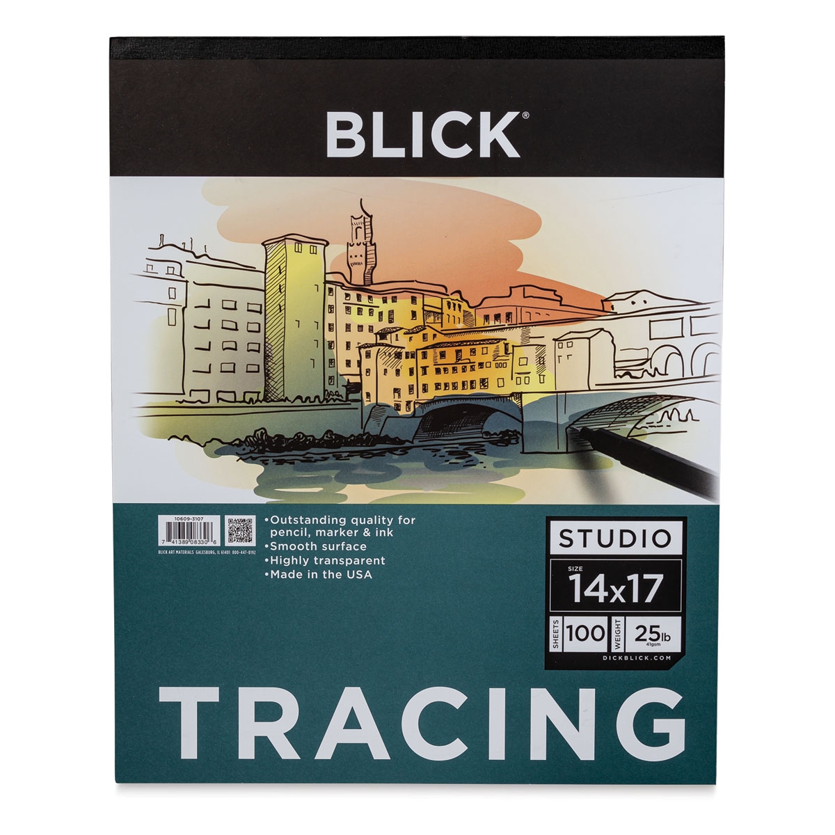 Blick Studio Tracing Paper Pad 14 X 17 100 Sheets BLICK Art 