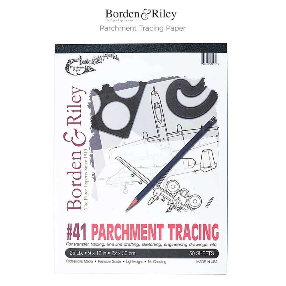Borden amp Riley Parchment Tracing Paper No 41 25 Lb 14 X 17 