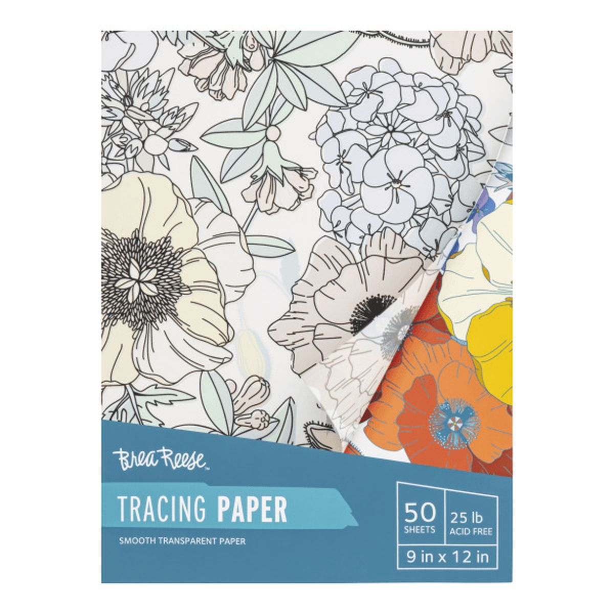 Brea Reese Tracing Paper Pad White 50 Sheets Delivery Or 