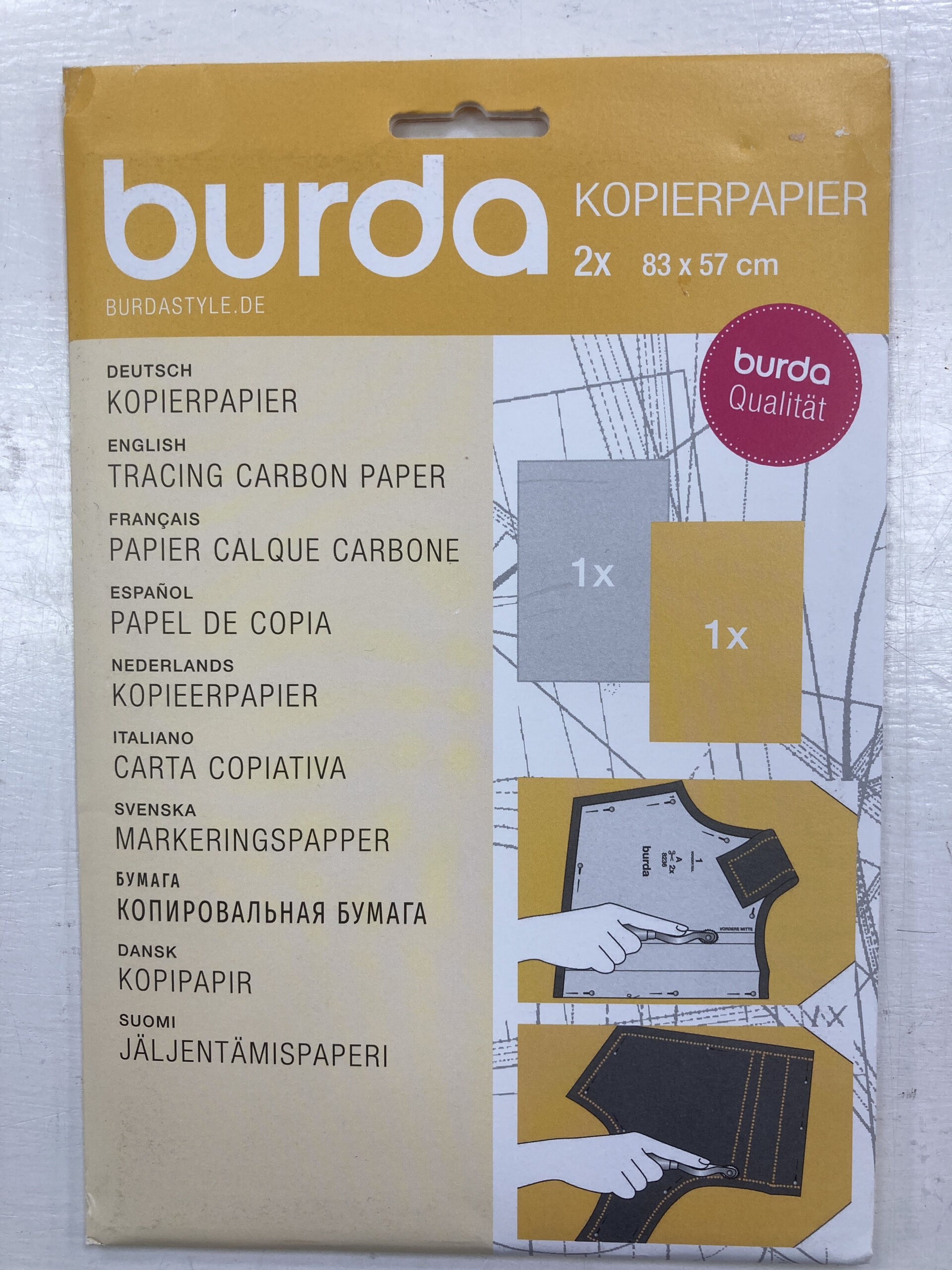 Burda Tracing Carbon Paper Karen Delahunty Sewing amp Knitting Centre 