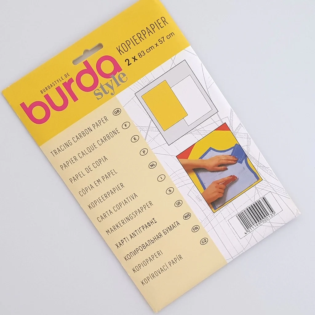 Burda Tracing Carbon Paper Yellow White