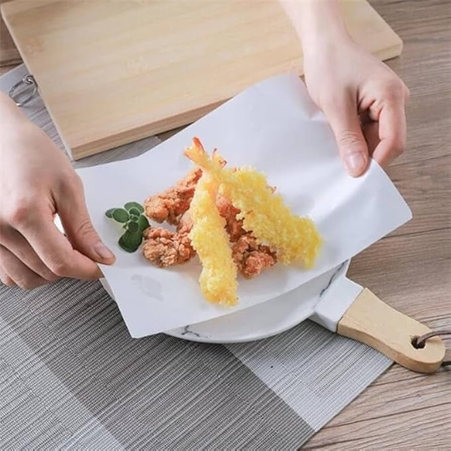 Buy Kitchen Sheet Tracing Paper Oil Grease Absorber Non Stick Food Grade Sheets Cokking Wrapping Food Baking Cake Sandwich Burger Pizza Non Sticky 