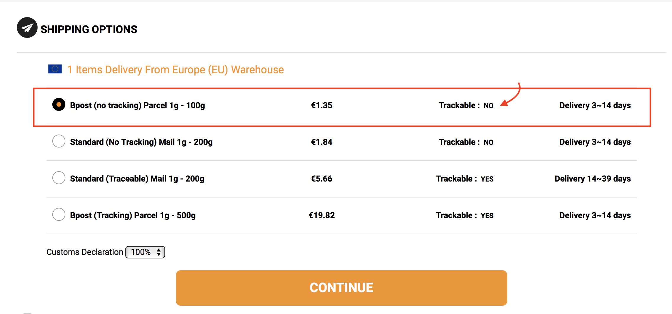 can i track and trace my order shipped with bpost no tracking