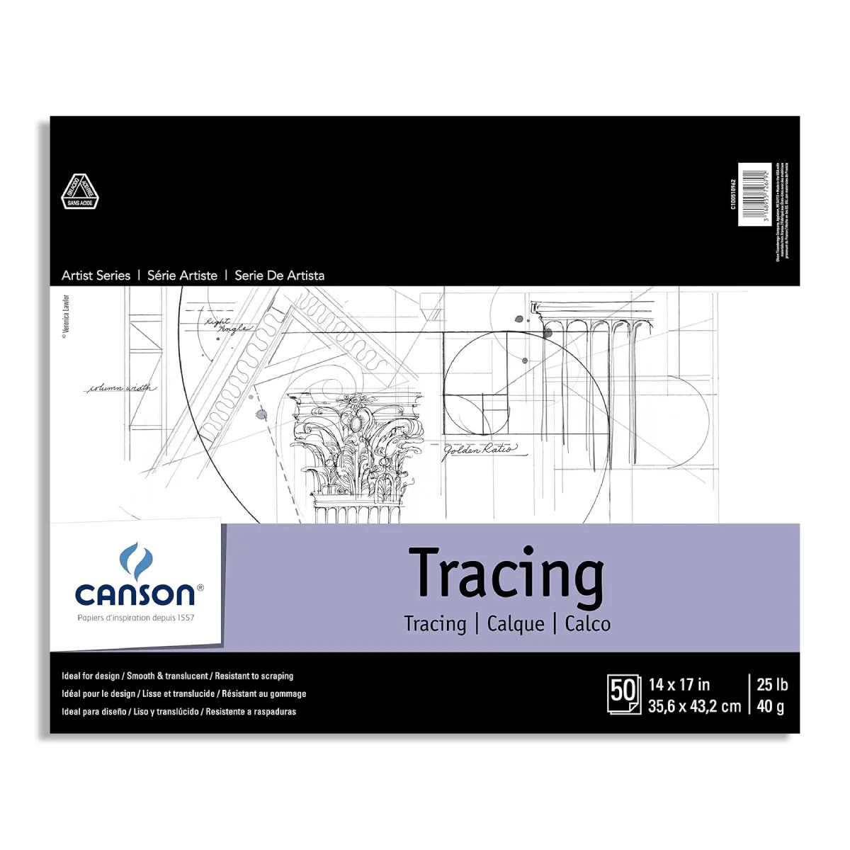 Canson FS Tracing Pad 14x17 quot Gwartzman s Gwartzman s Art Supplies