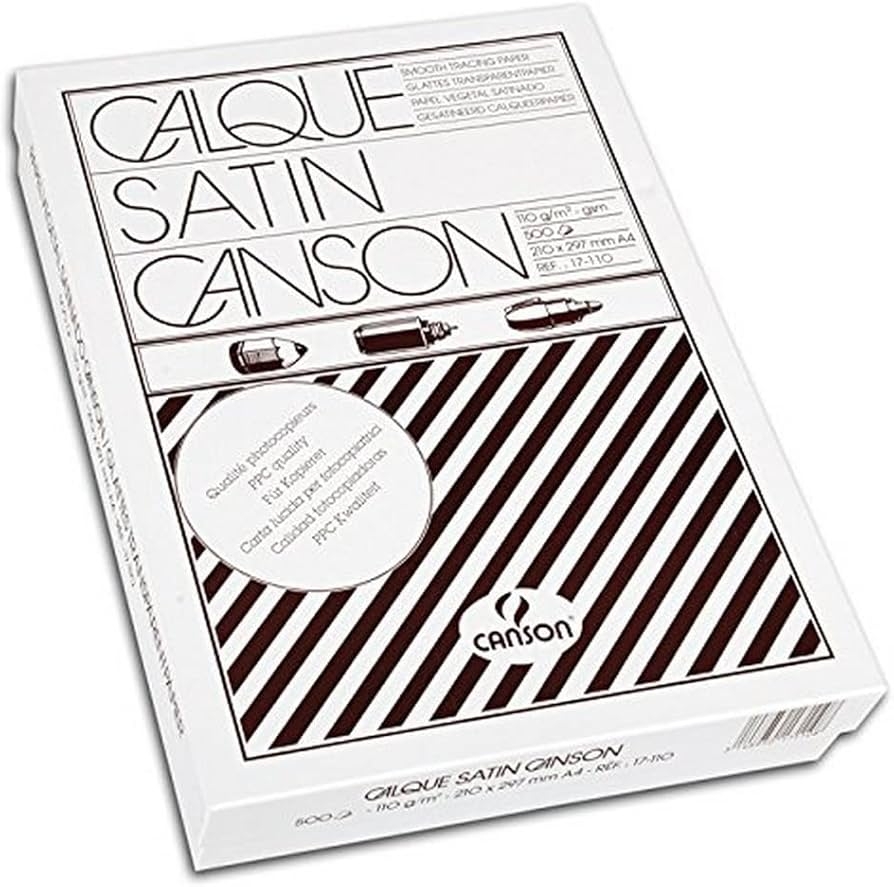 Canson Satin A4 110 GSM Translucent Tracing Paper Ream Pack Of 