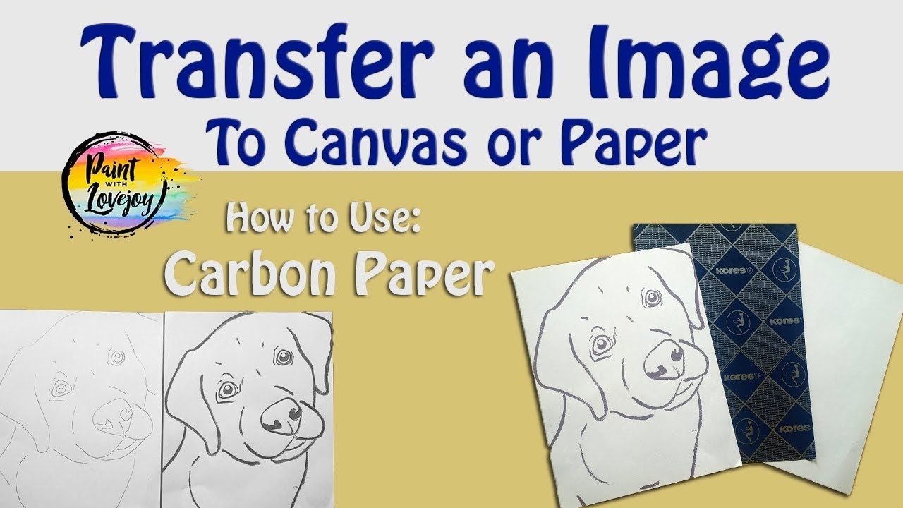 Carbon Paper Tutorial How To Use Carbon Paper To Transfer An Image Transfer Your Traceable 